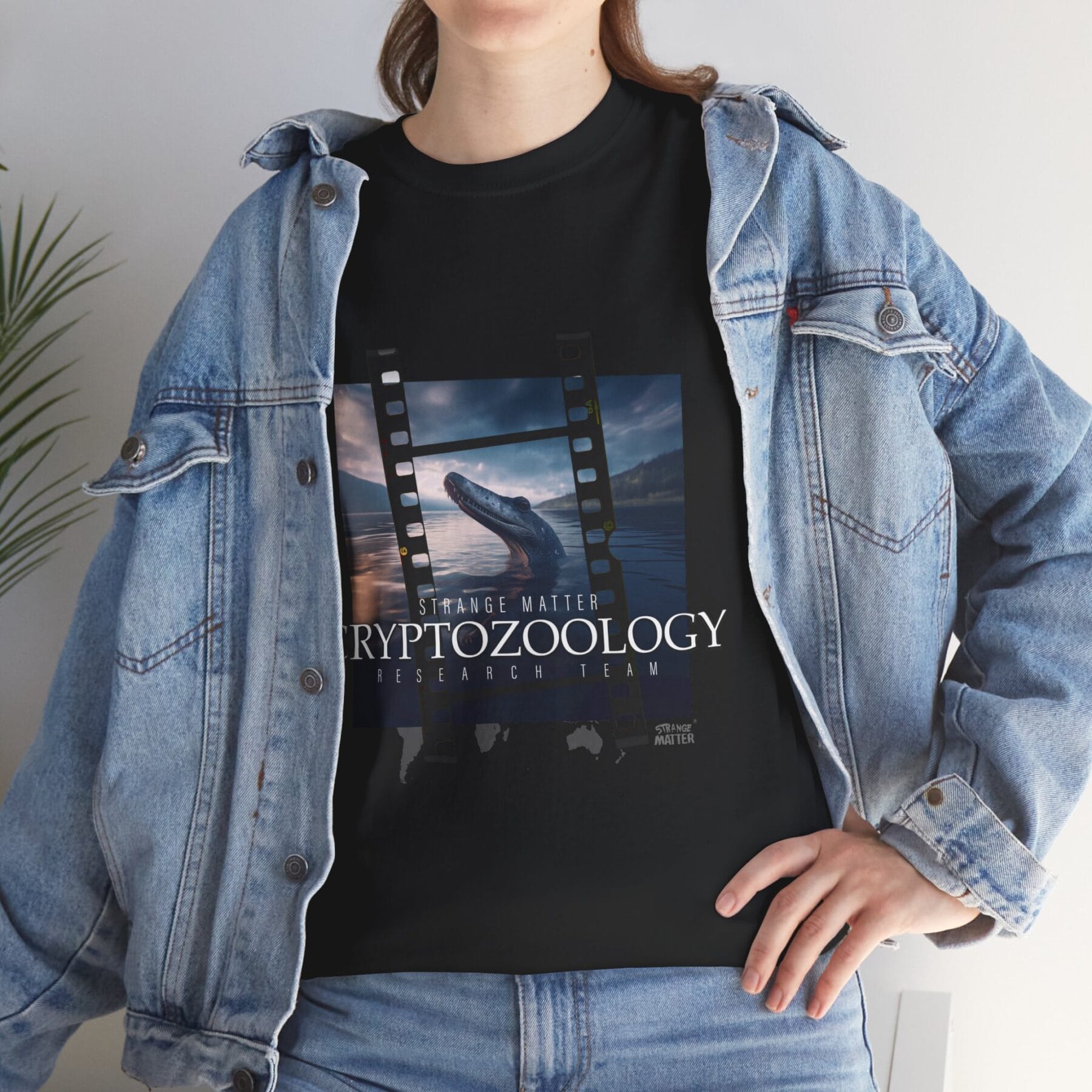 Adult Heavy Cotton Tee - Strange Matter - Cryptozoology Research Team - Lake Monsters - Image 2