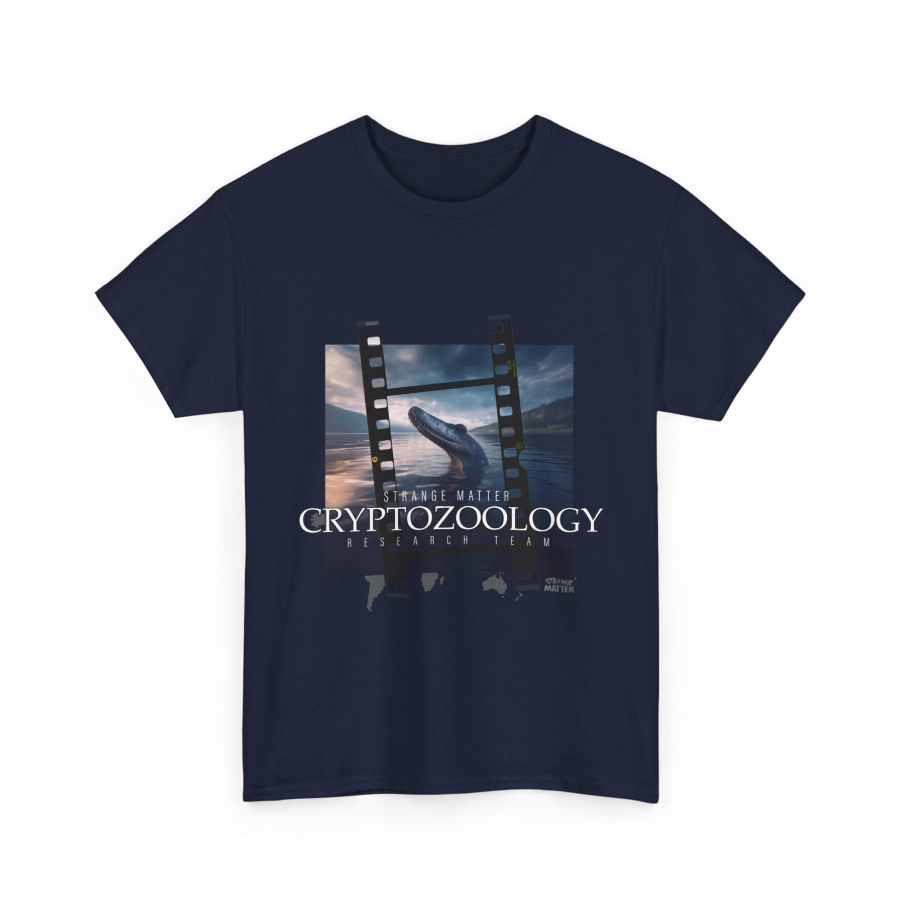 Adult Heavy Cotton Tee - Strange Matter - Cryptozoology Research Team - Lake Monsters - Image 8