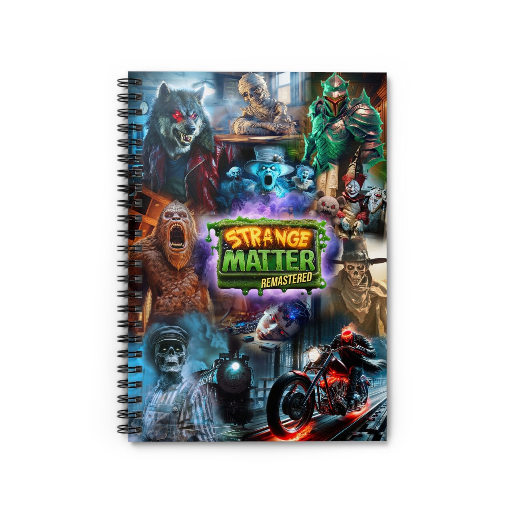 Strange Matter Remastered: Calling all Monsters - Spiral Notebook – Perfect for Horror Fans and Gamers - Image 2