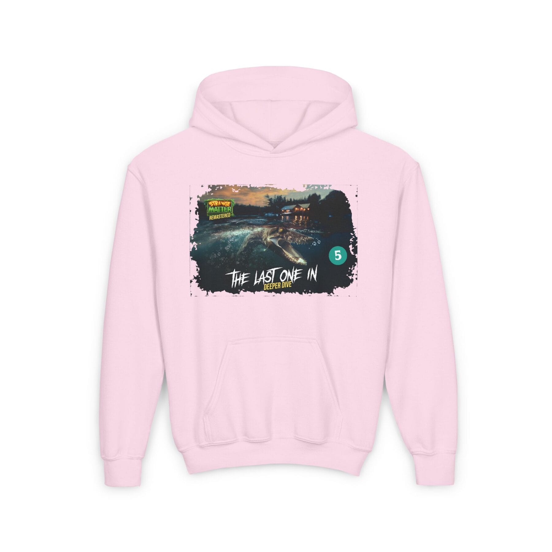 Kids Midweight Hoodie - Strange Matter: The Last One In - Perfect for YA horror fans - Image 12