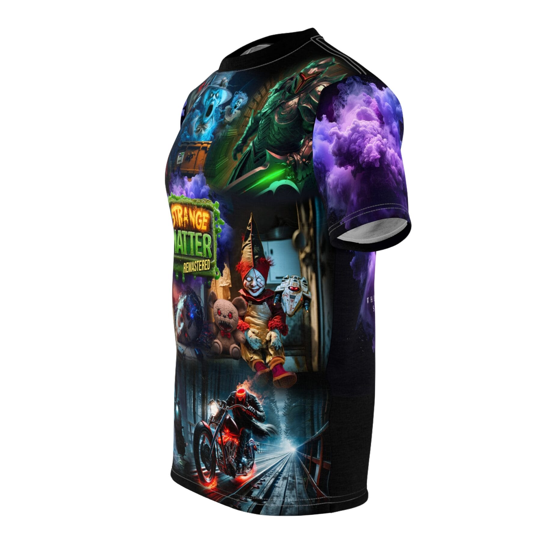 Adult Unisex Tee - Strange Matter Remastered Collage - Calling All Monsters - Image 4