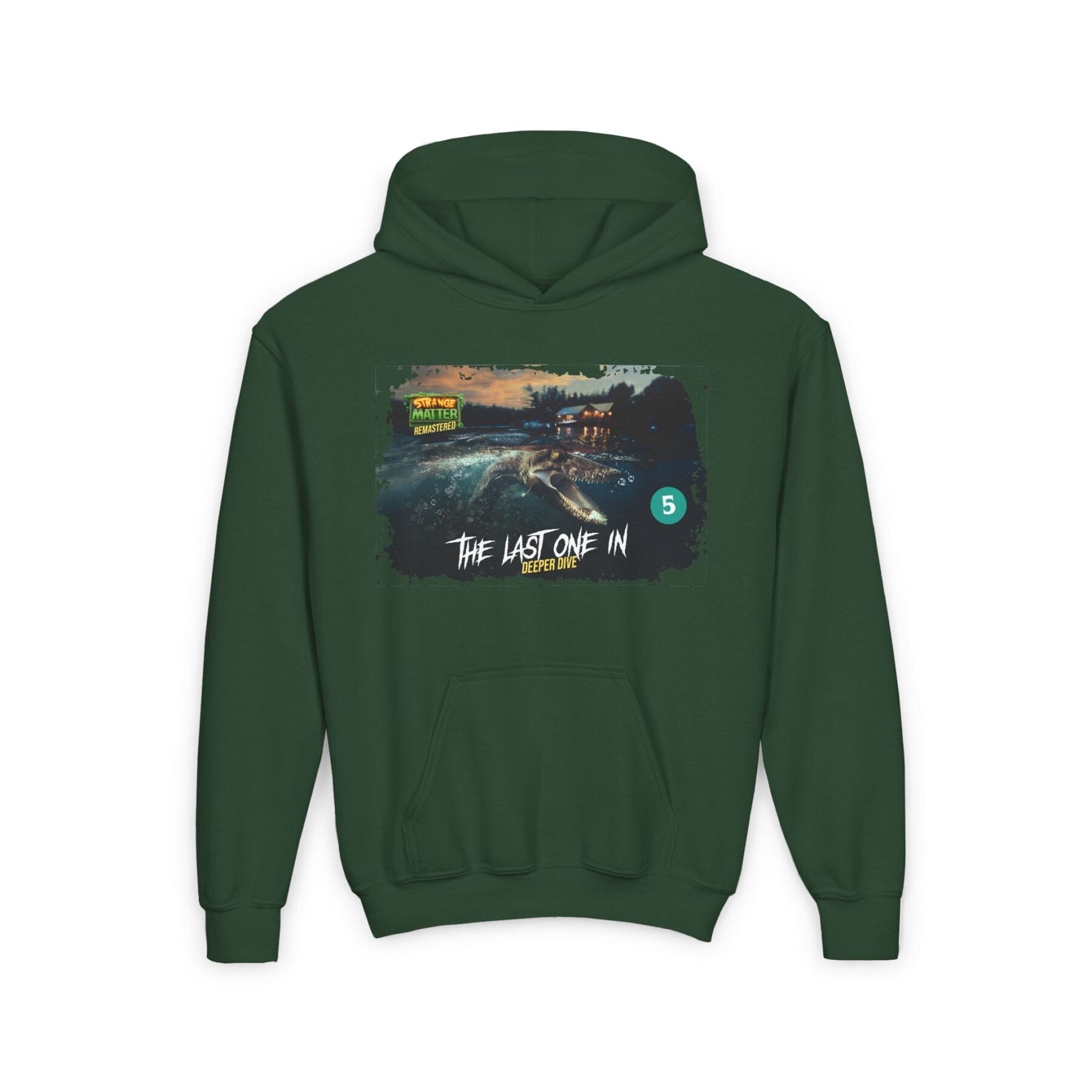 Kids Midweight Hoodie - Strange Matter: The Last One In - Perfect for YA horror fans - Image 3