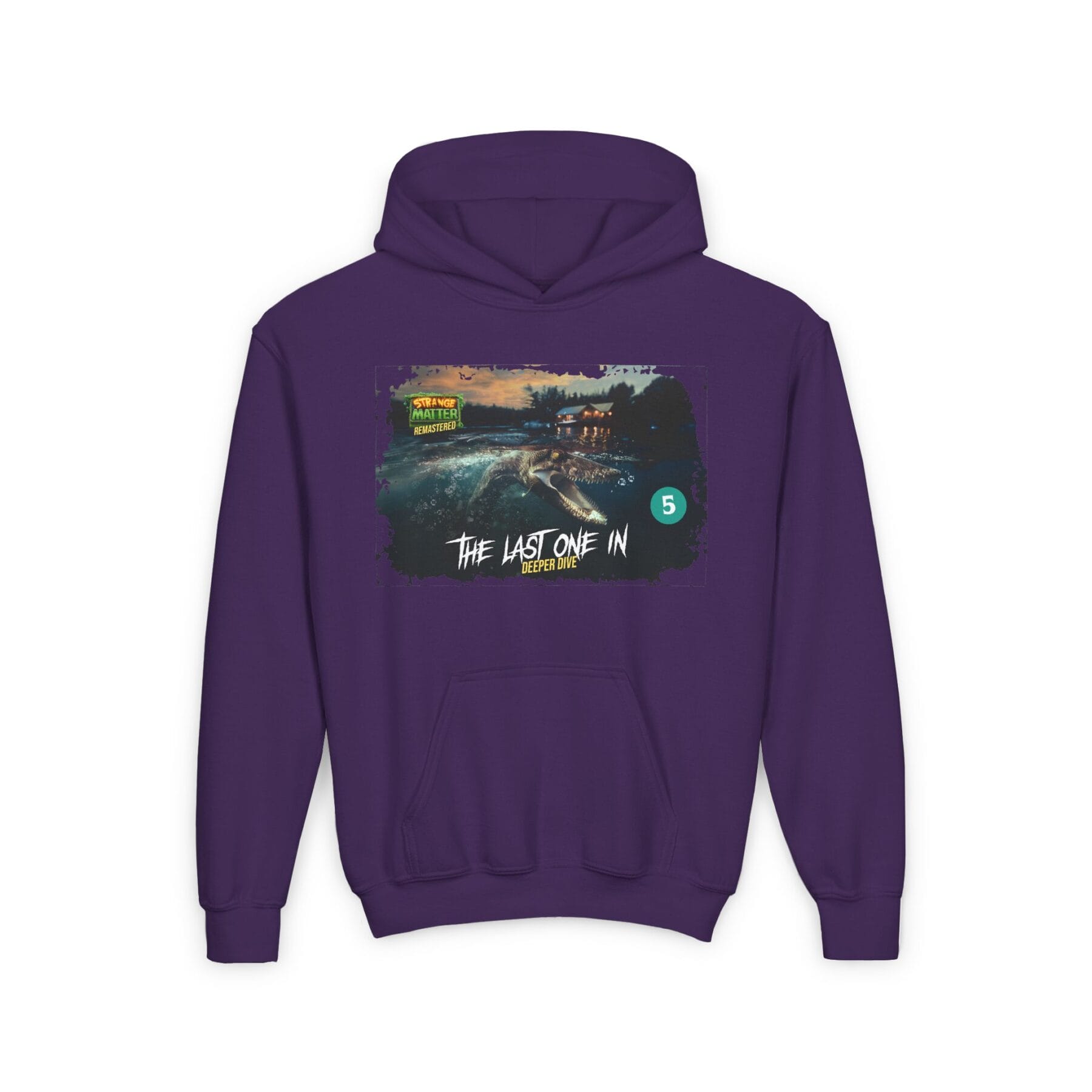 Kids Midweight Hoodie - Strange Matter: The Last One In - Perfect for YA horror fans - Image 11