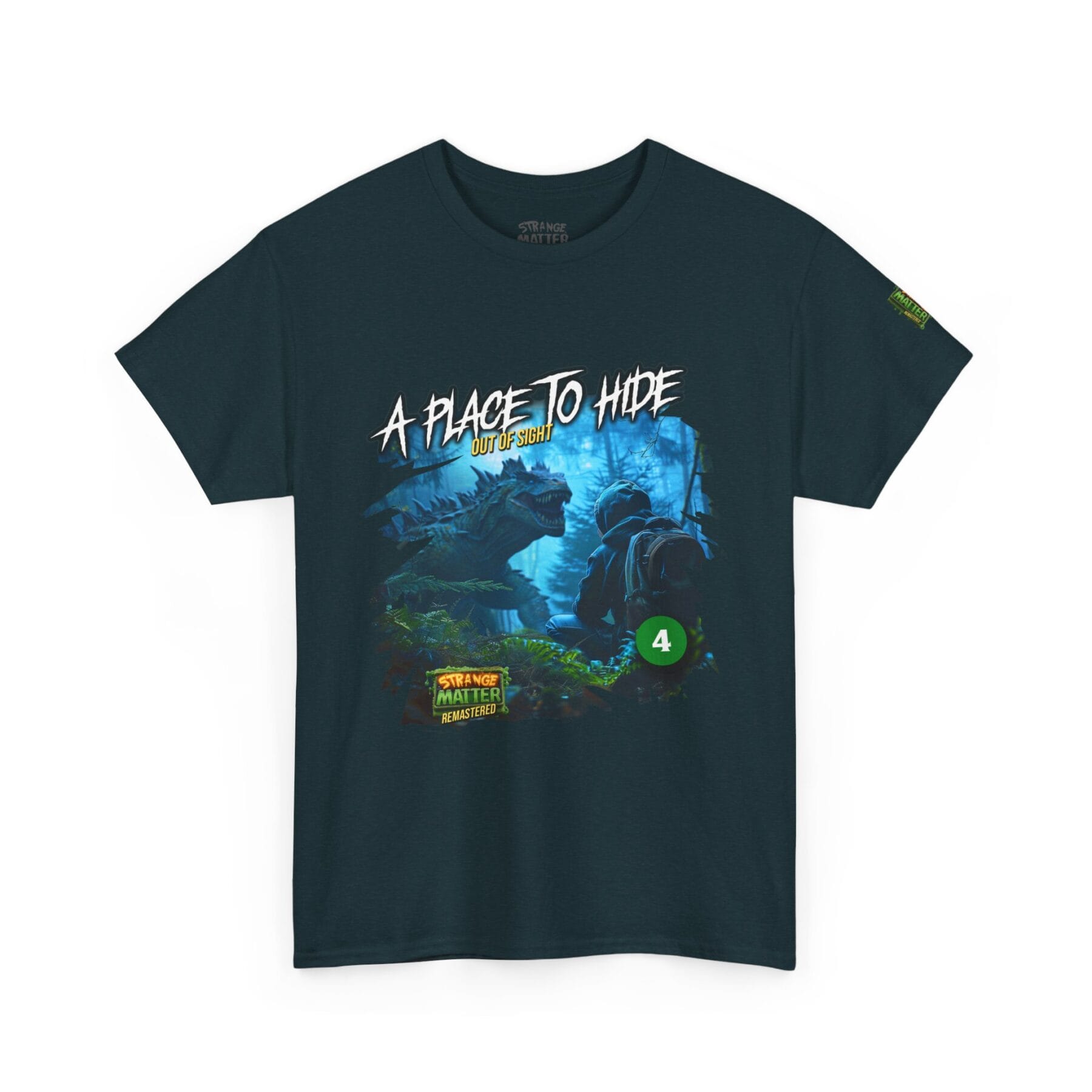 Adult Heavy Cotton Tee - Strange Matter: A Place to Hide - T-Shirt for YA horror and Action fans - Image 5