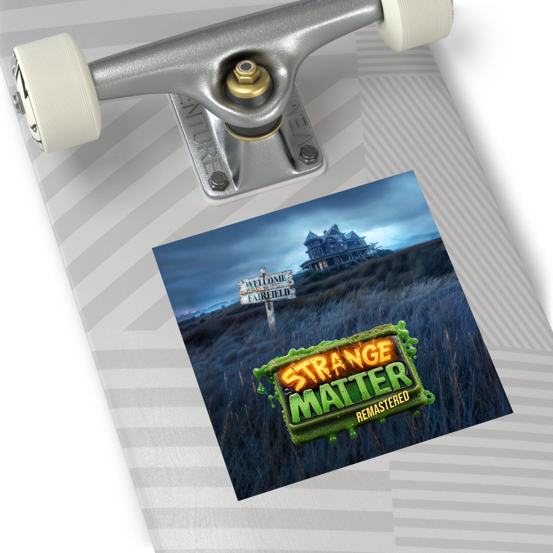 Square Vinyl Sticker - Strange Matter: Welcome to Fairfield - Perfect for the Strange Matter and YA horror fan. - Image 7