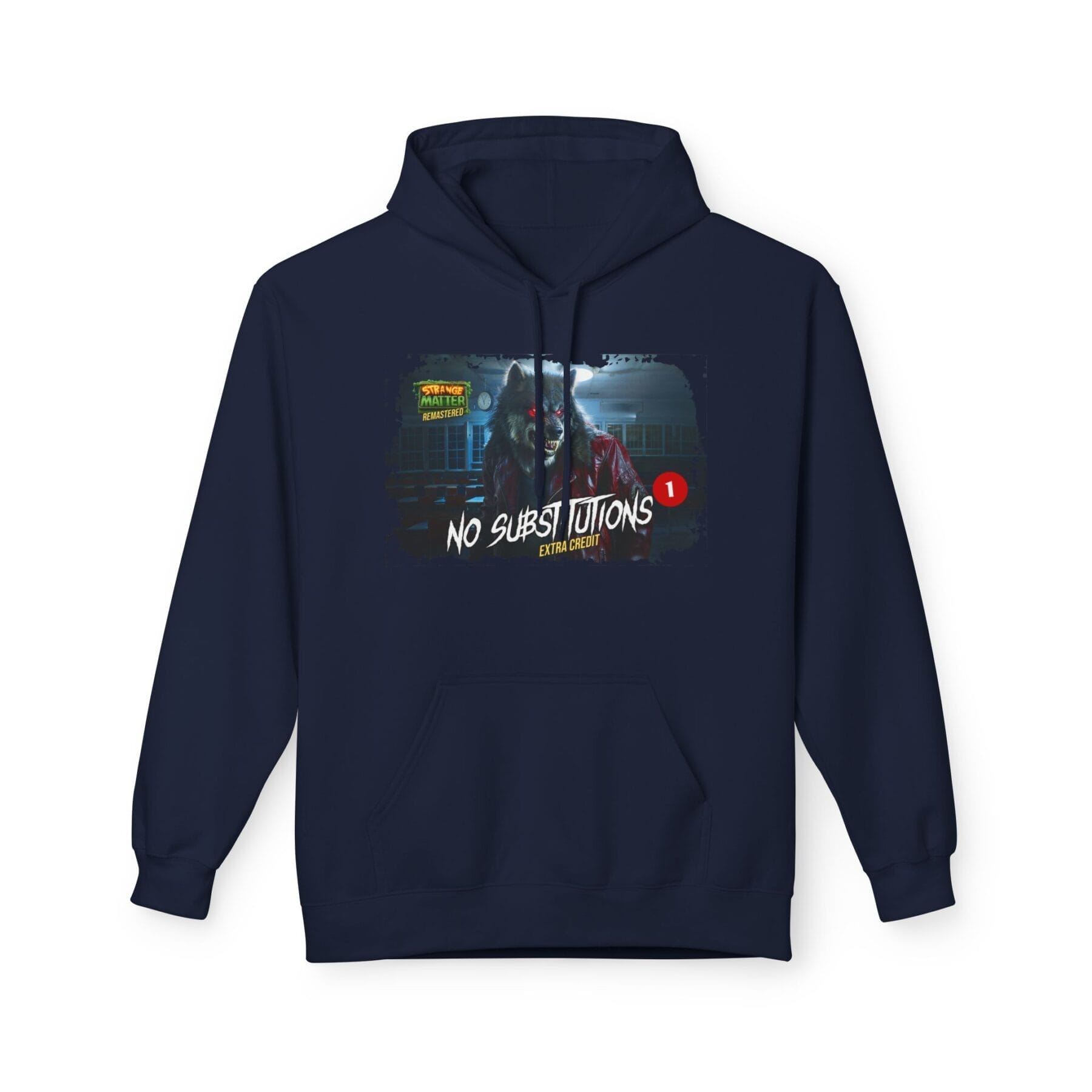 Adult Midweight Hoodie - Strange Matter: No Substitutions - Perfect for YA horror fans - Image 6