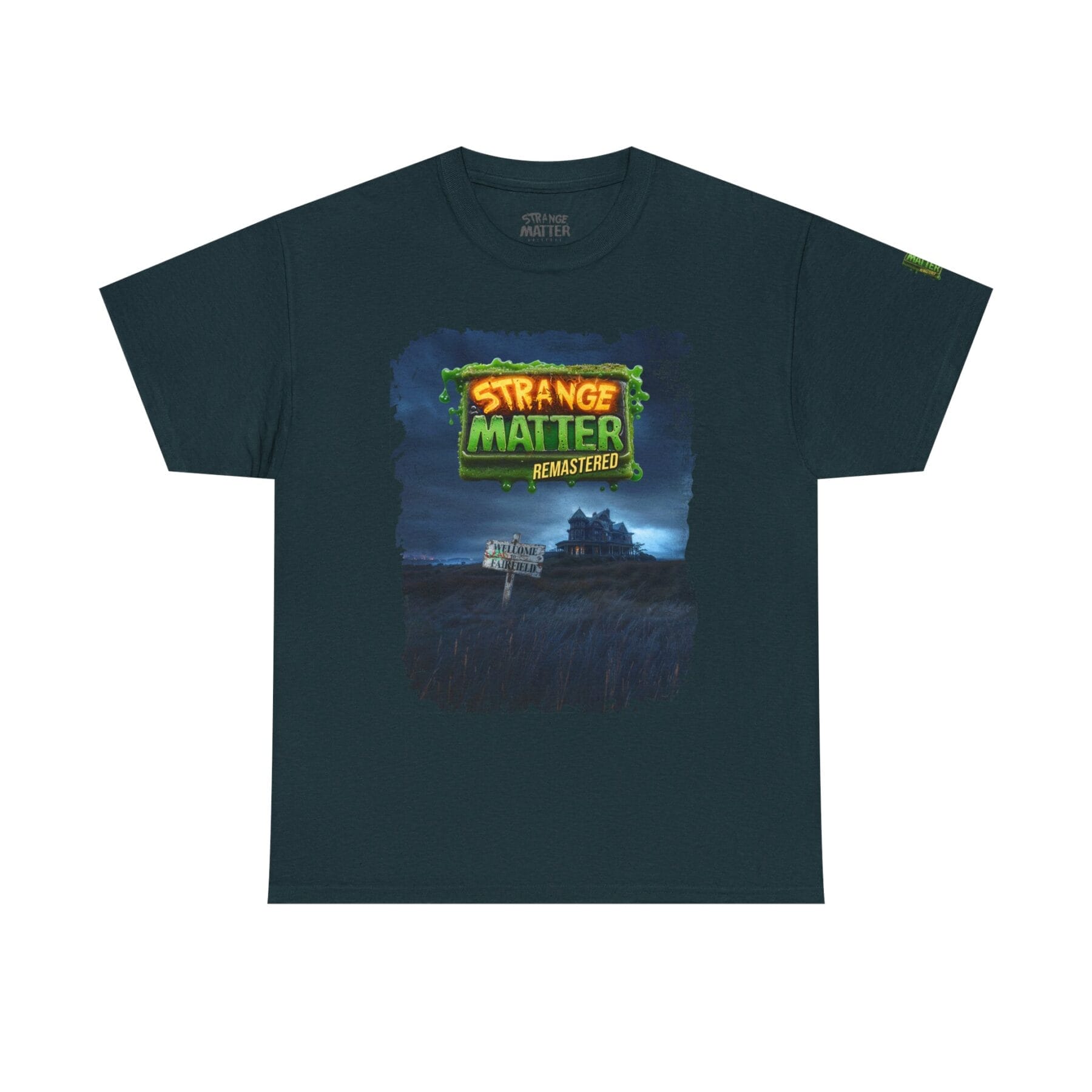 Adult Heavy Cotton Tee - Strange Matter: Fairchild Manor - Full Color - T-Shirt for YA horror and Action fans - Image 8