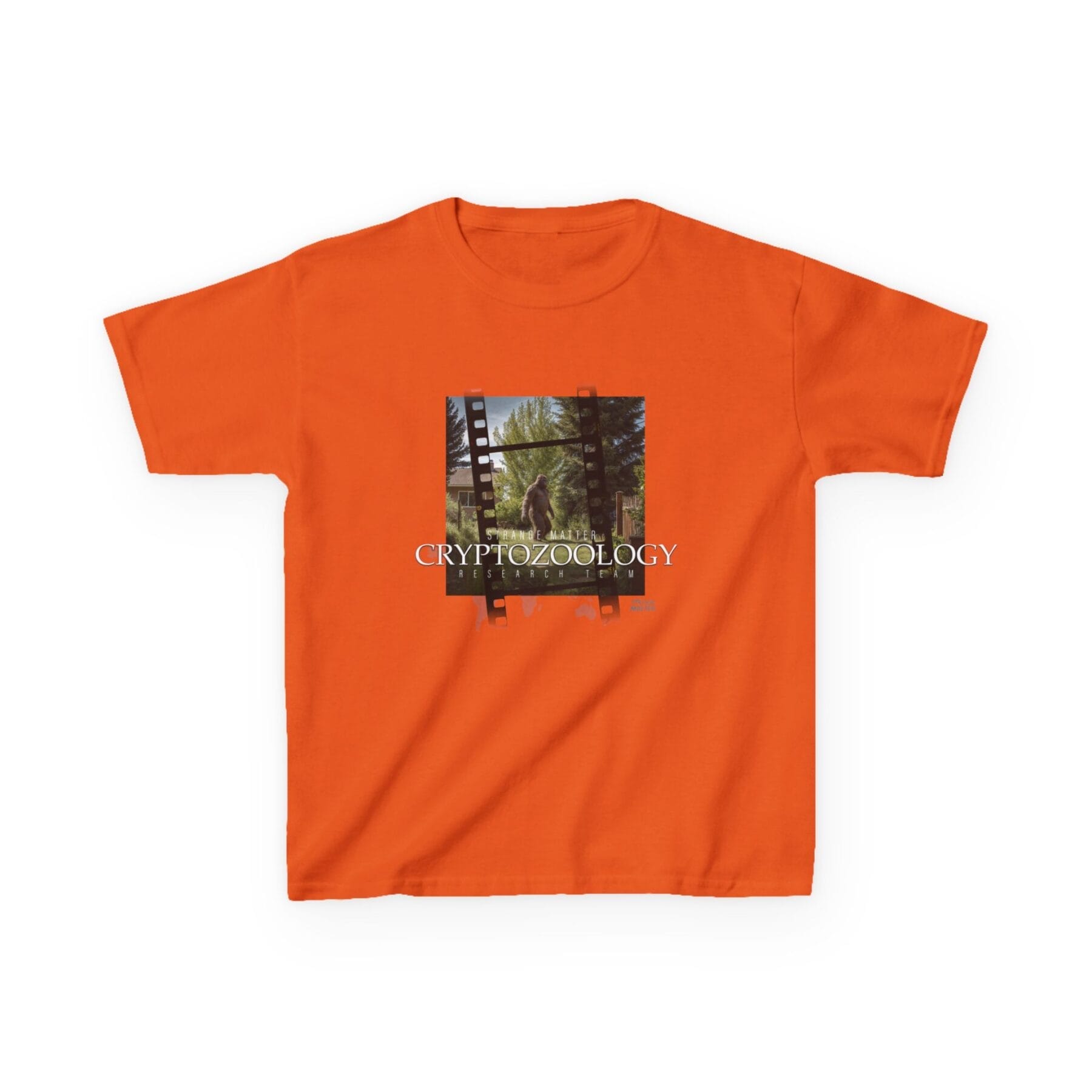 Kids Heavy Cotton Tee - Strange Matter - Cryptozoology Research Team- Bigfoot - Image 6