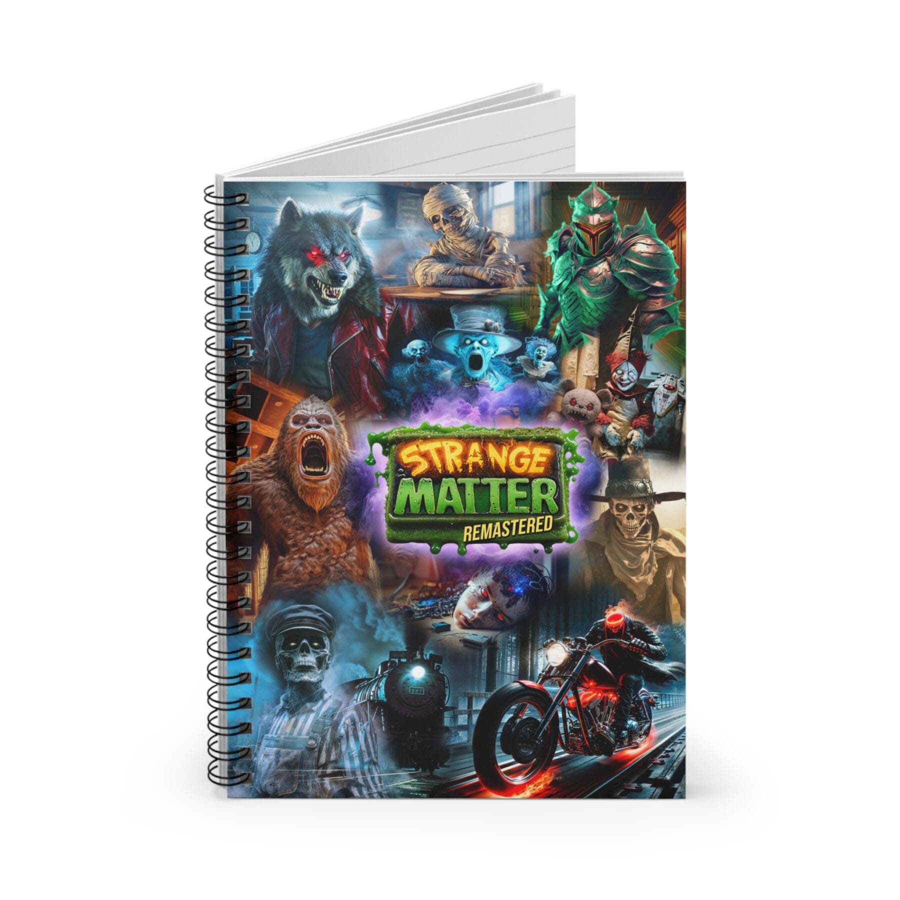 Strange Matter Remastered: Calling all Monsters - Spiral Notebook – Perfect for Horror Fans and Gamers