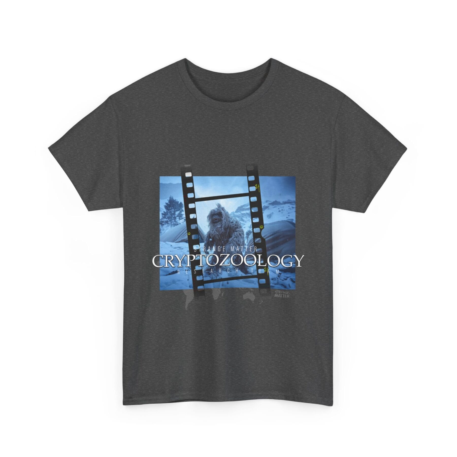 Adult Heavy Cotton Tee - Strange Matter - Cryptozoology Research Team - Yeti - Image 5
