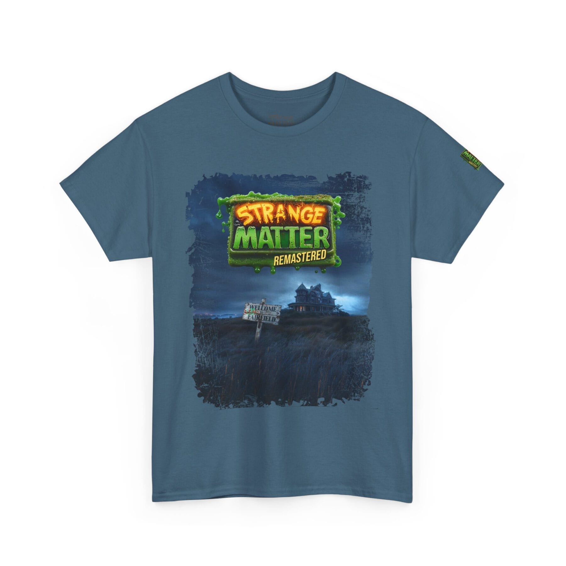 Adult Heavy Cotton Tee - Strange Matter: Fairchild Manor - Full Color - T-Shirt for YA horror and Action fans - Image 5