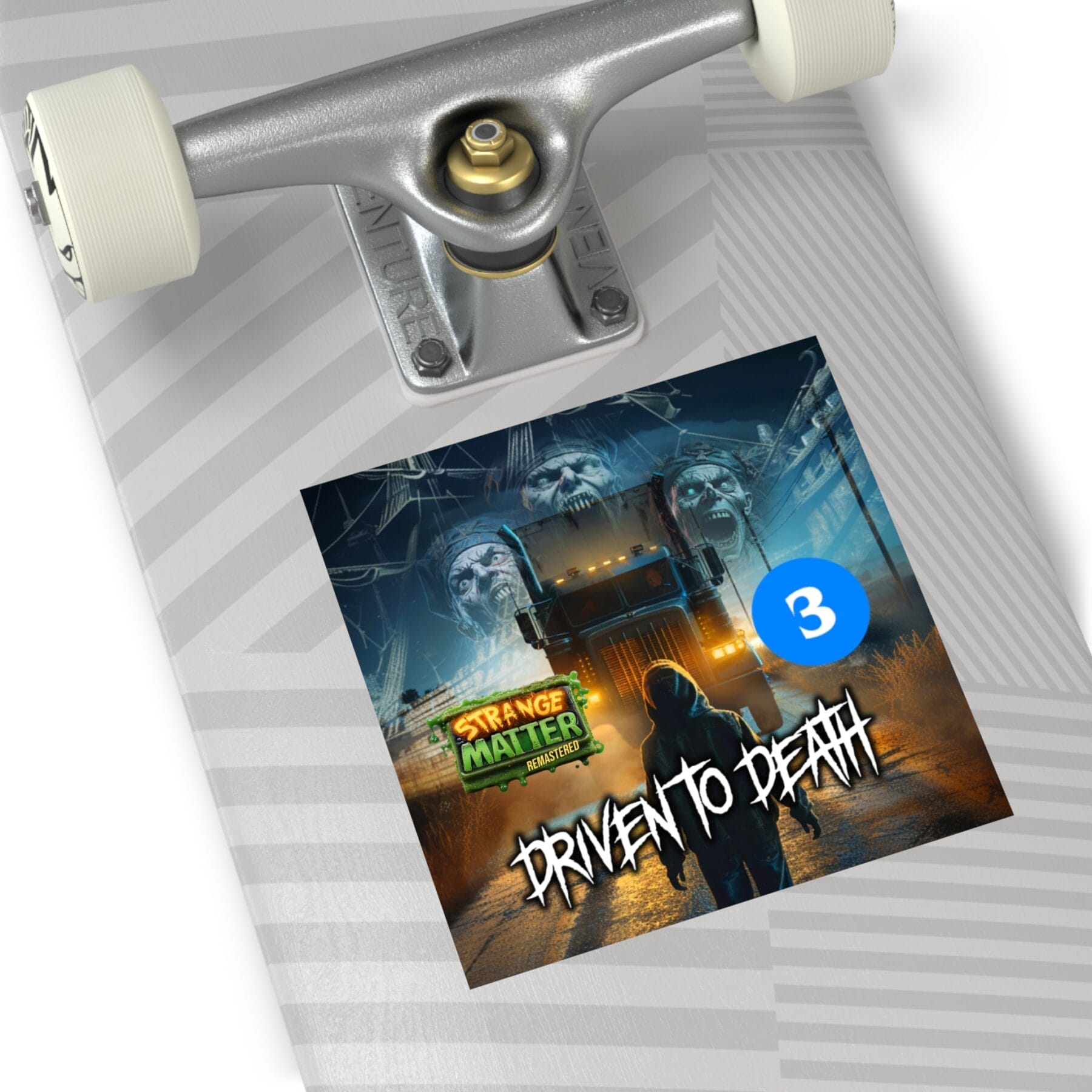 Square Vinyl Sticker - Strange Matter: Driven to Death - Perfect for the Strange Matter and YA horror fan. - Image 6