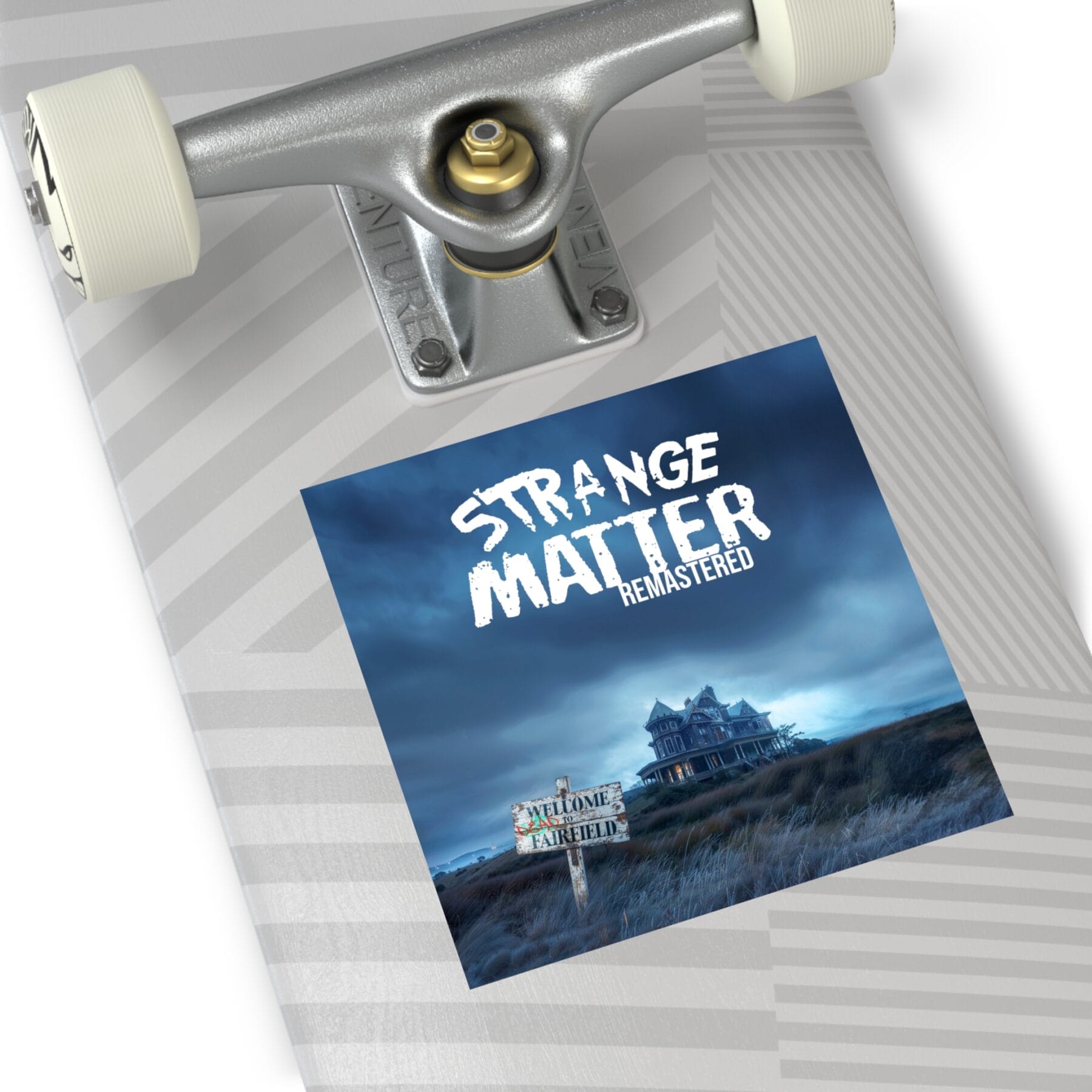 Square Vinyl Sticker - Strange Matter: Welcome to Fairfield - Simple Logo - Perfect for the Strange Matter and YA horror fan. - Image 7