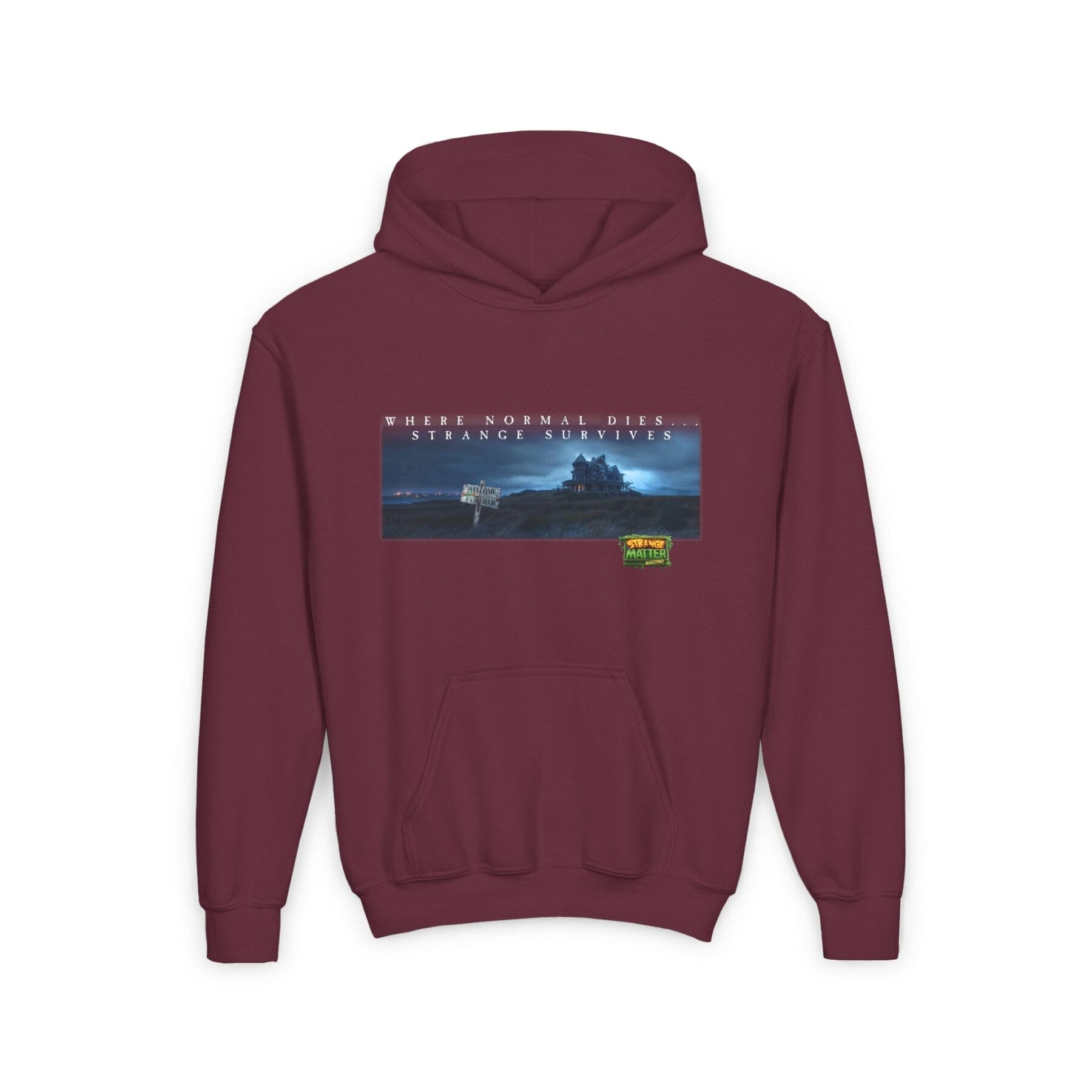 Kids Midweight Hoodie - Strange Matter: Fairchild Manor - Perfect for YA horror and Action fans - Image 4