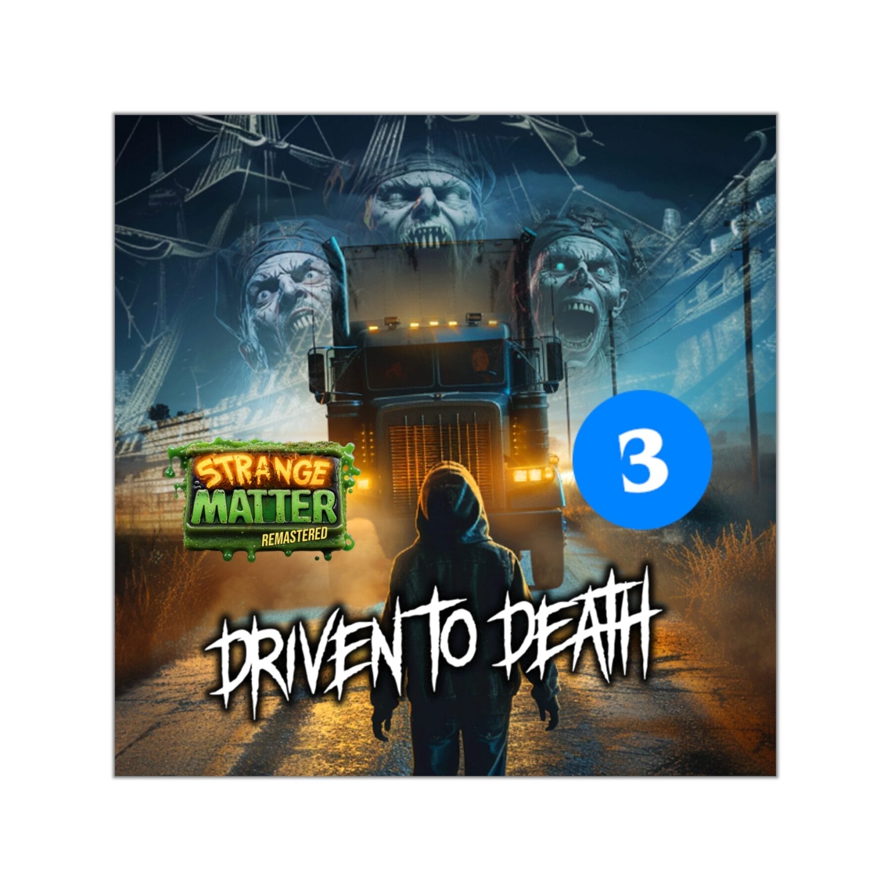 Square Vinyl Sticker - Strange Matter: Driven to Death - Perfect for the Strange Matter and YA horror fan. - Image 5