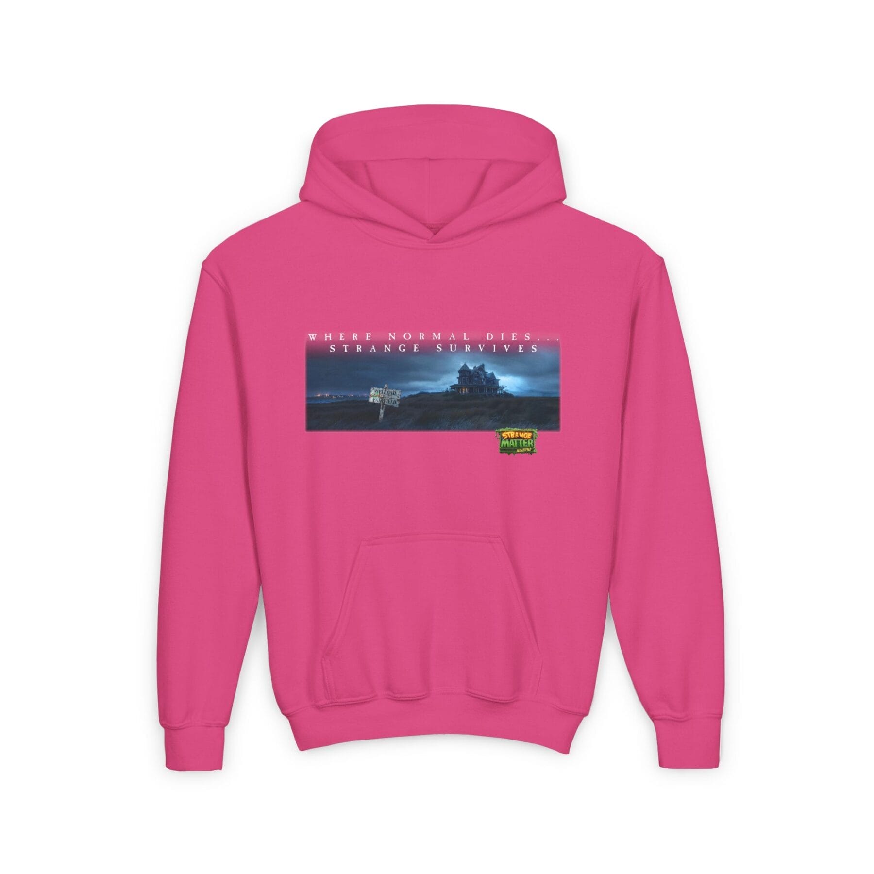 Kids Midweight Hoodie - Strange Matter: Fairchild Manor - Perfect for YA horror and Action fans - Image 9