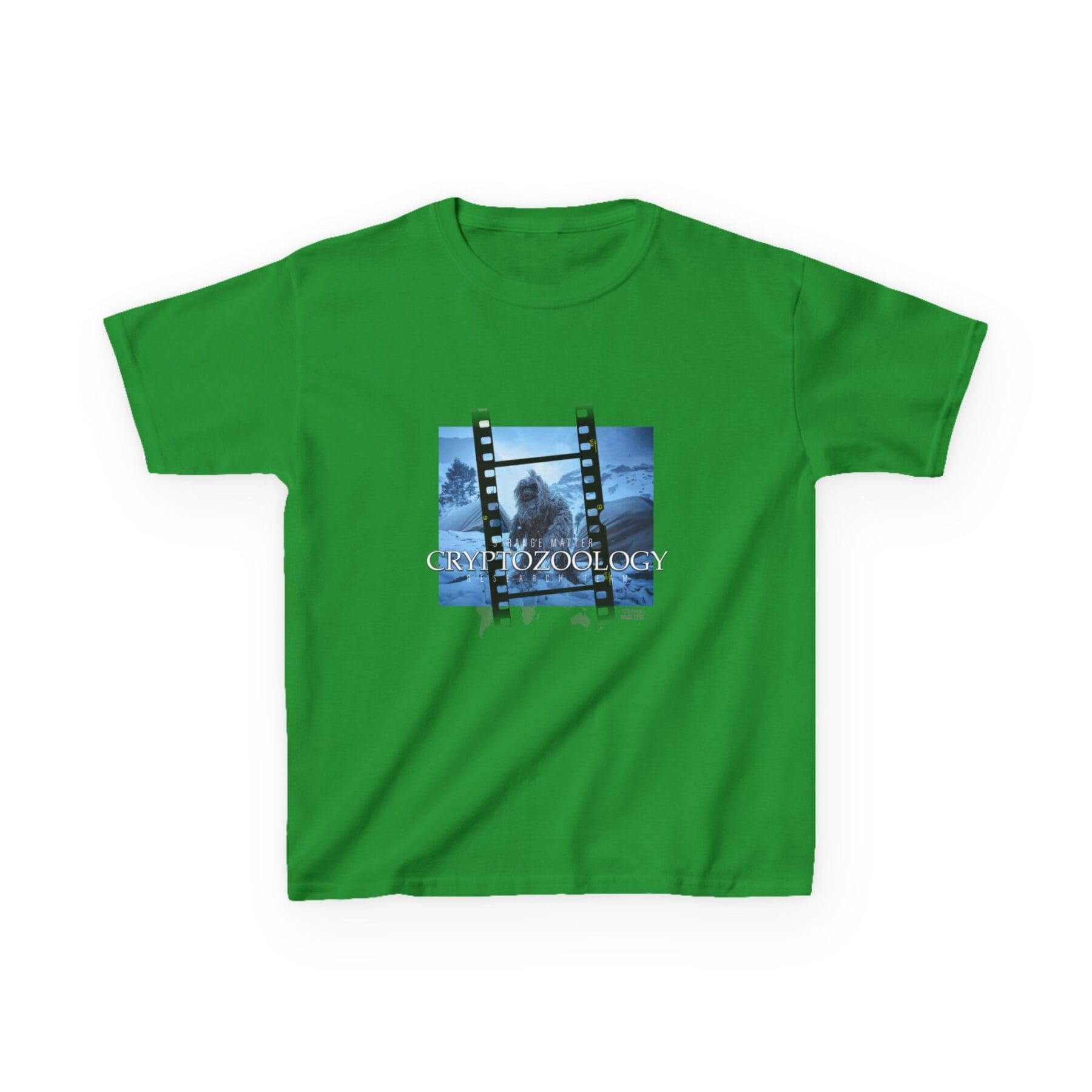 Kids Heavy Cotton Tee - Strange Matter - Cryptozoology Research Team - Yeti - Image 4