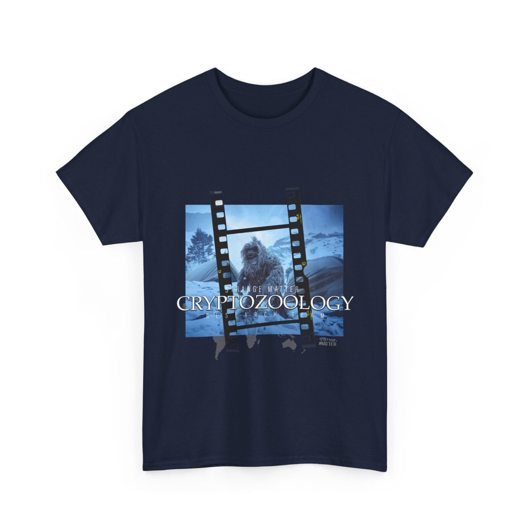 Adult Heavy Cotton Tee - Strange Matter - Cryptozoology Research Team - Yeti - Image 7