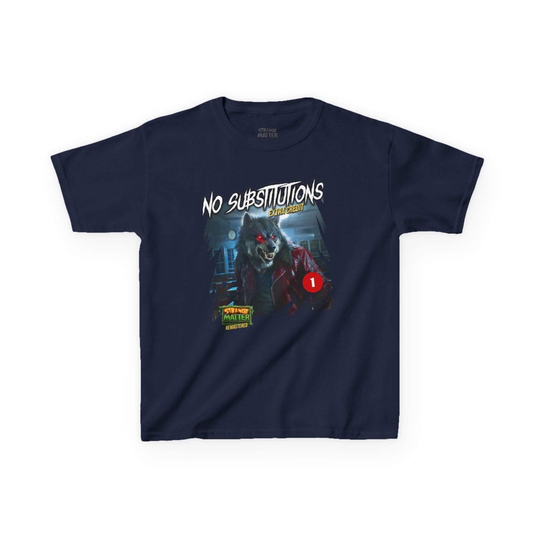 Kids Heavy Cotton Tee - Strange Matter: No Substitutions - T-Shirt for YA horror and Werewolf fans - Image 5