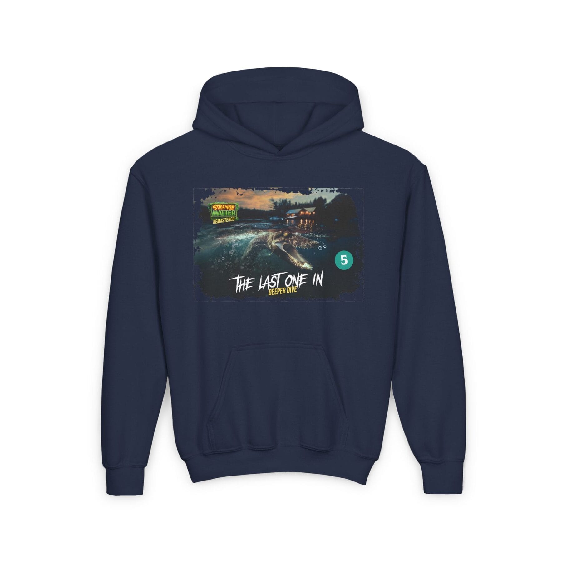 Kids Midweight Hoodie - Strange Matter: The Last One In - Perfect for YA horror fans - Image 4
