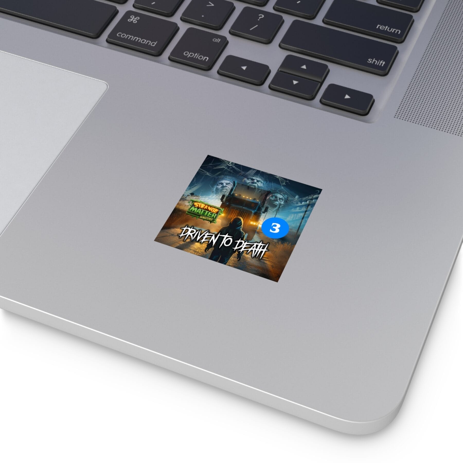 Square Vinyl Sticker - Strange Matter: Driven to Death - Perfect for the Strange Matter and YA horror fan. - Image 2