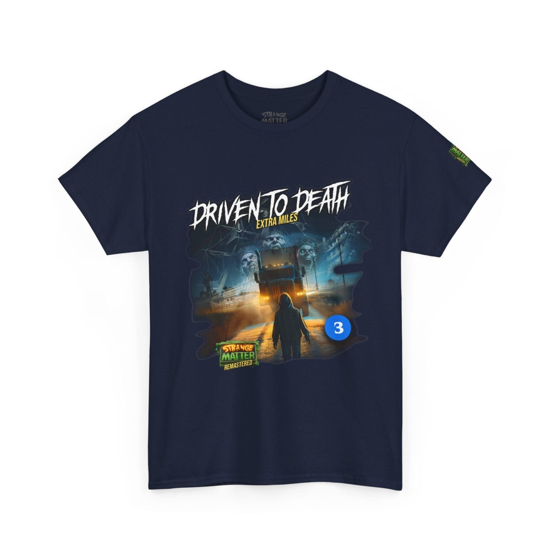 Adult Heavy Cotton Tee - Strange Matter: Driven to Death - T-Shirt for YA horror and Action fans - Image 7