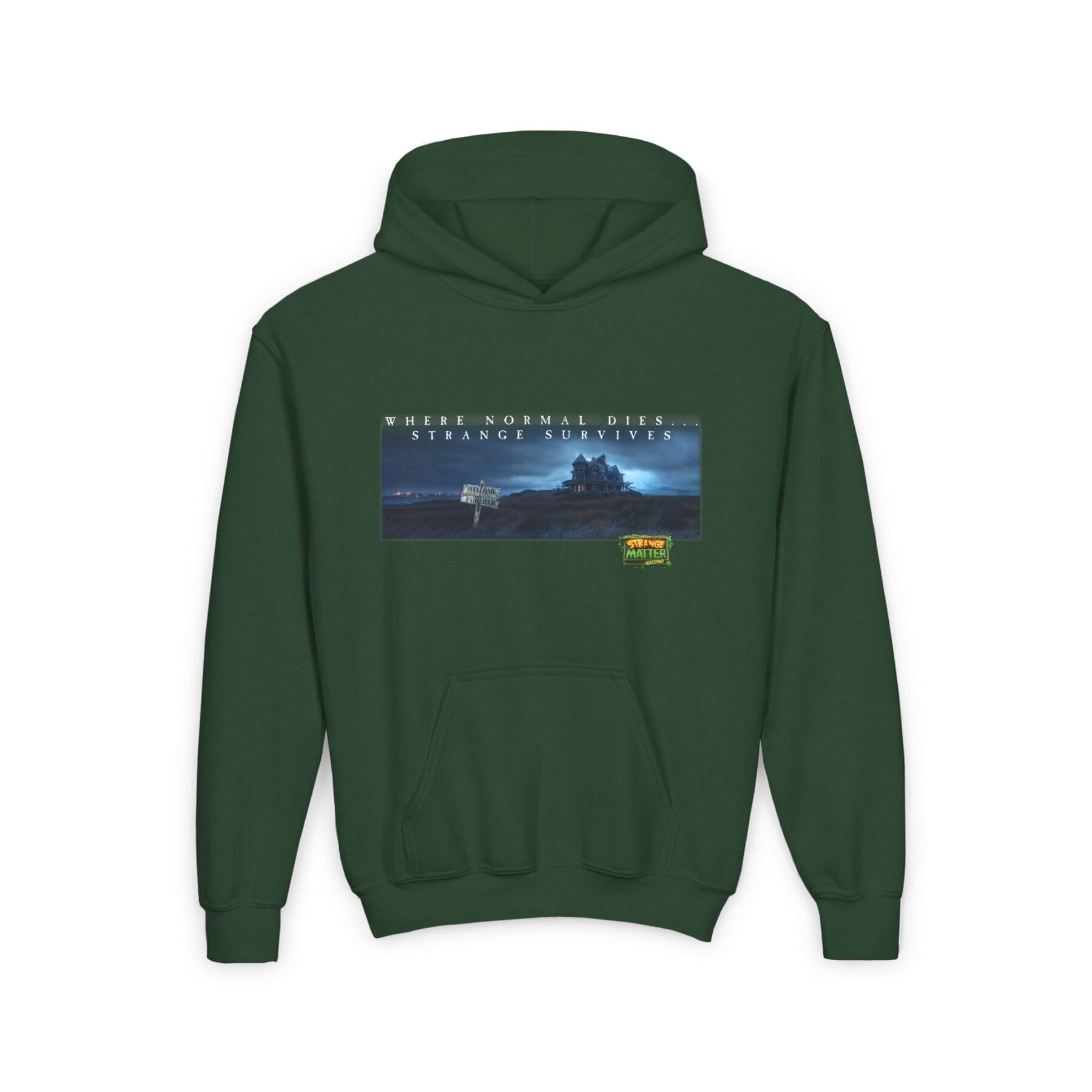 Kids Midweight Hoodie - Strange Matter: Fairchild Manor - Perfect for YA horror and Action fans - Image 5