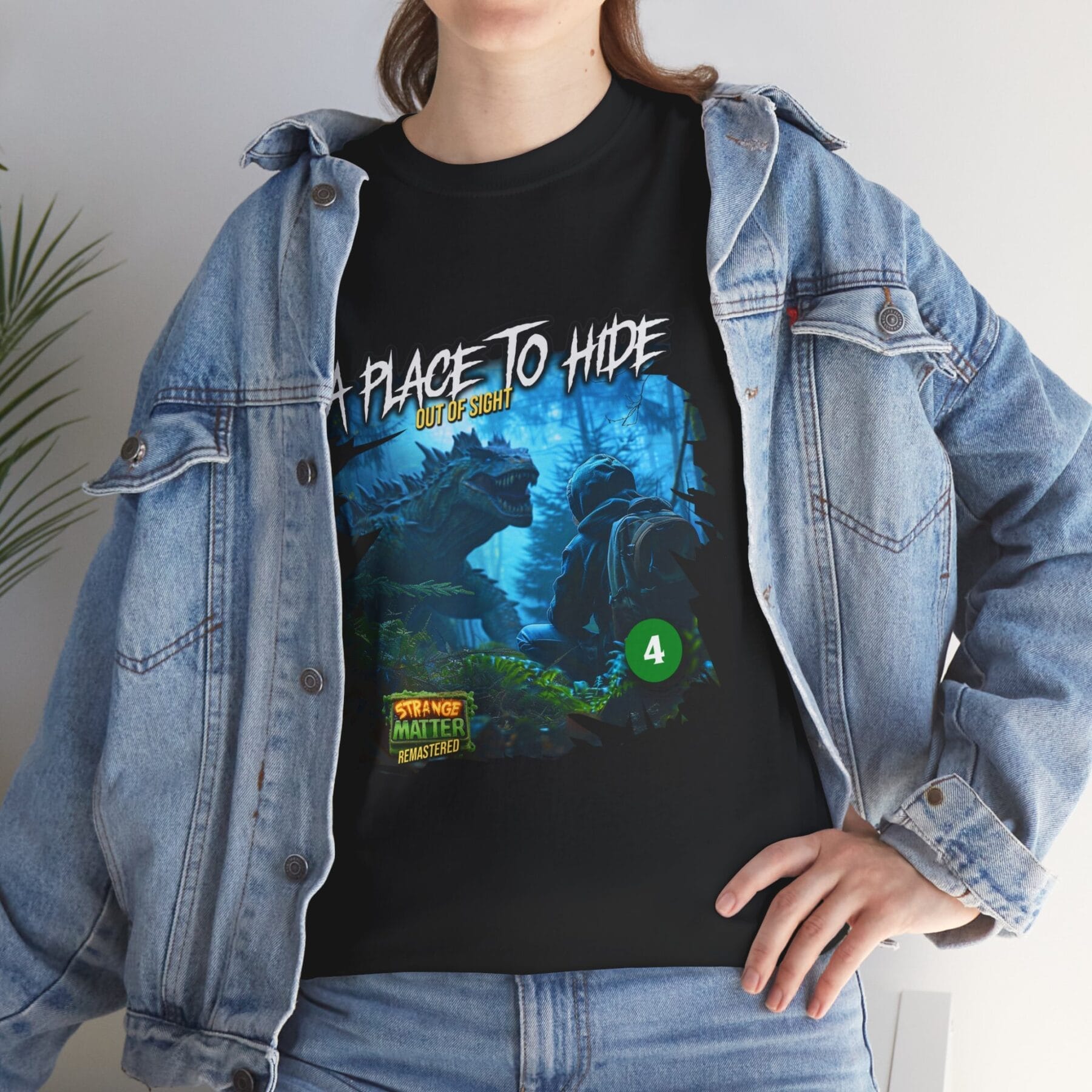 Adult Heavy Cotton Tee - Strange Matter: A Place to Hide - T-Shirt for YA horror and Action fans - Image 4