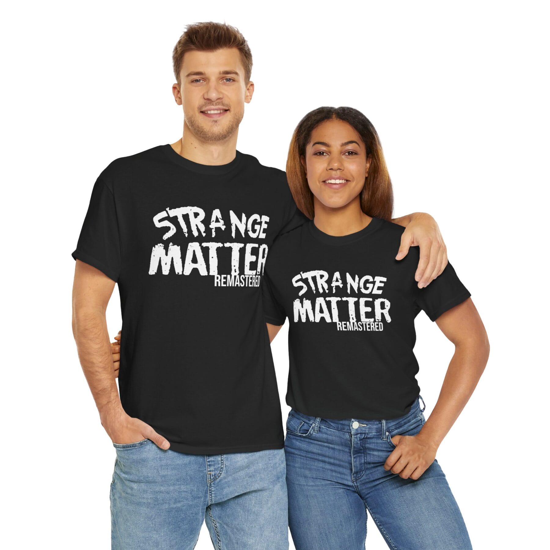 Adult Heavy Cotton Tee - Strange Matter: Remastered - Perfect for YA horror and Action fans - Image 5