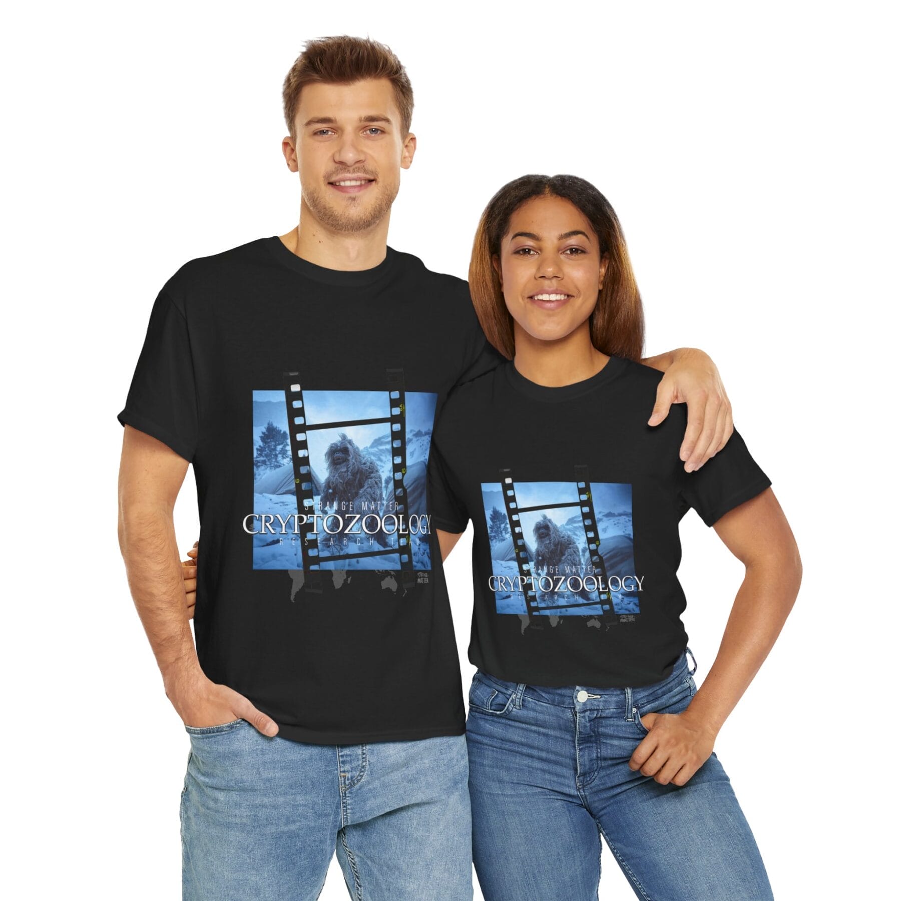 Adult Heavy Cotton Tee - Strange Matter - Cryptozoology Research Team - Yeti - Image 2
