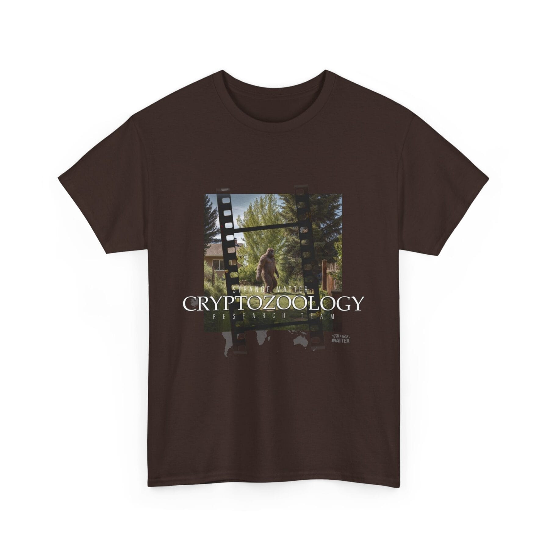 Adult Heavy Cotton Tee - Strange Matter - Cryptozoology Research Team- Bigfoot - Image 5