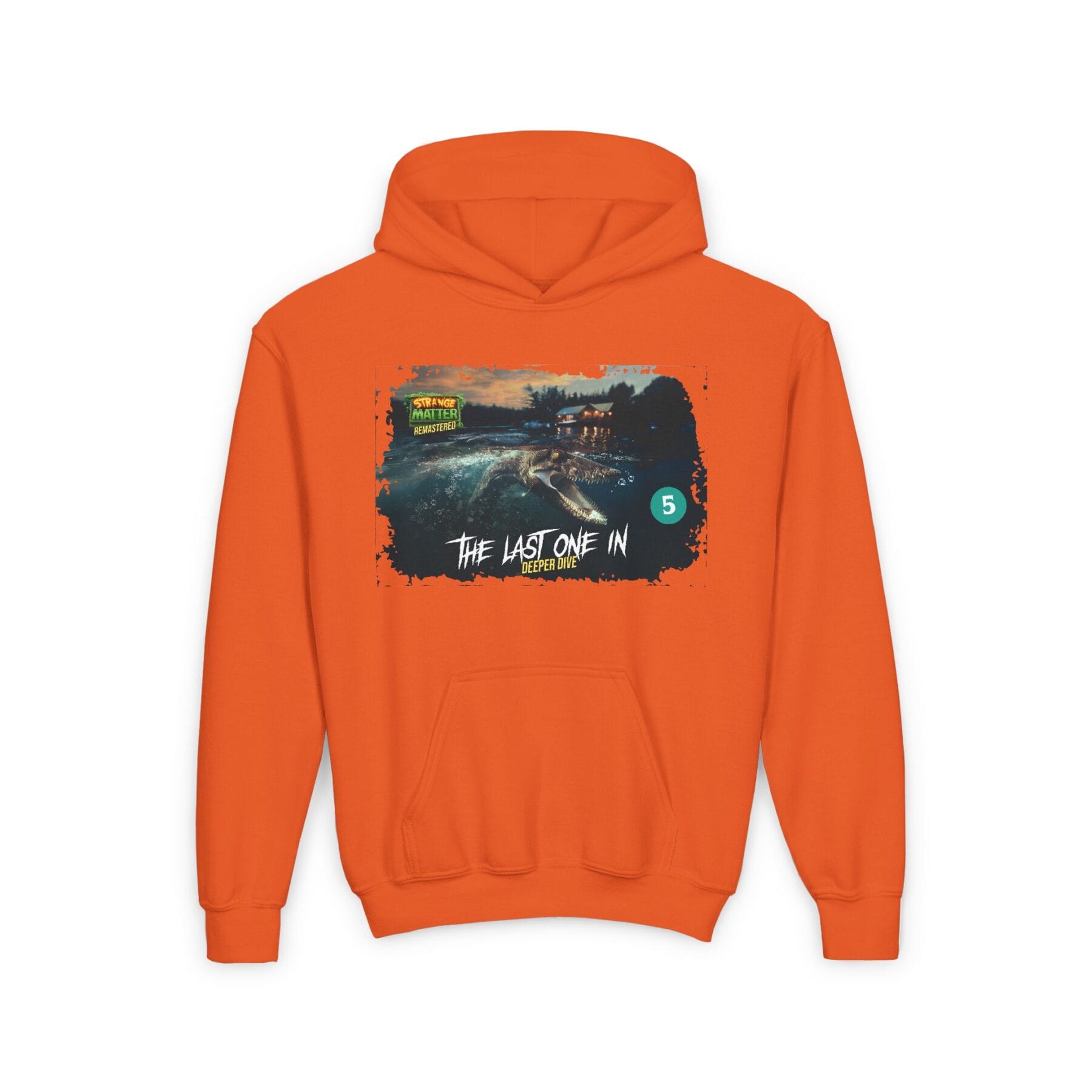 Kids Midweight Hoodie - Strange Matter: The Last One In - Perfect for YA horror fans - Image 7