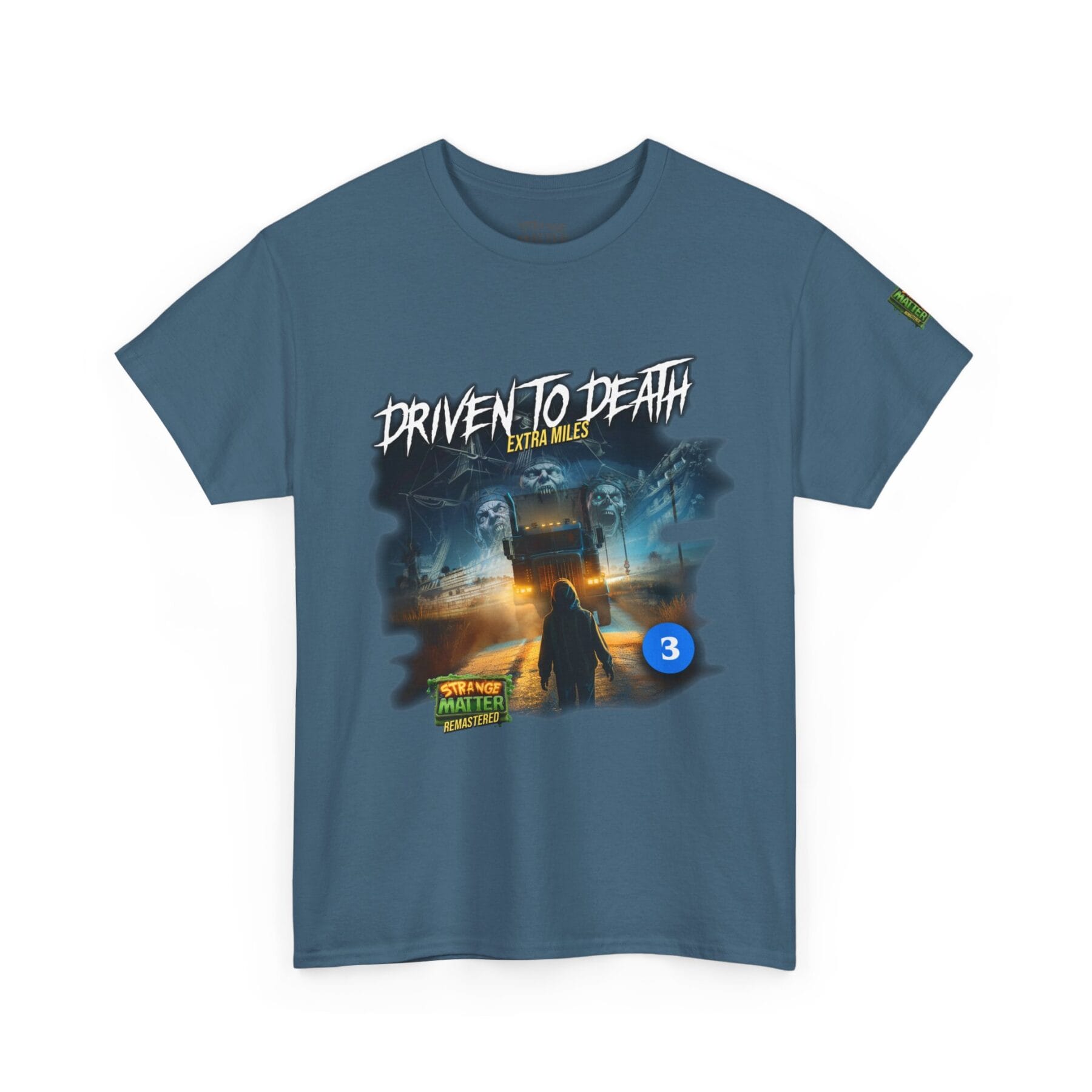 Adult Heavy Cotton Tee - Strange Matter: Driven to Death - T-Shirt for YA horror and Action fans - Image 6
