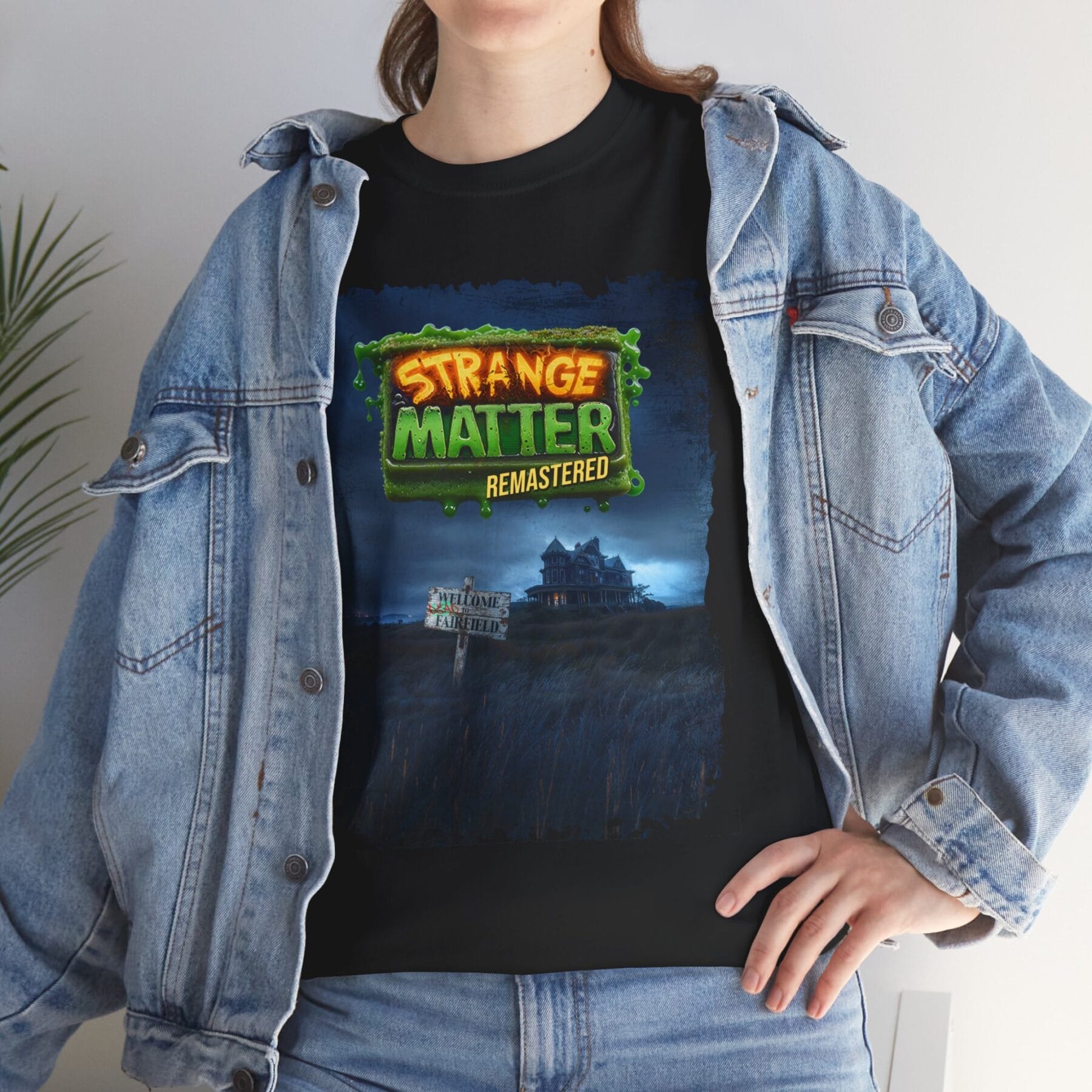Adult Heavy Cotton Tee - Strange Matter: Fairchild Manor - Full Color - T-Shirt for YA horror and Action fans - Image 4