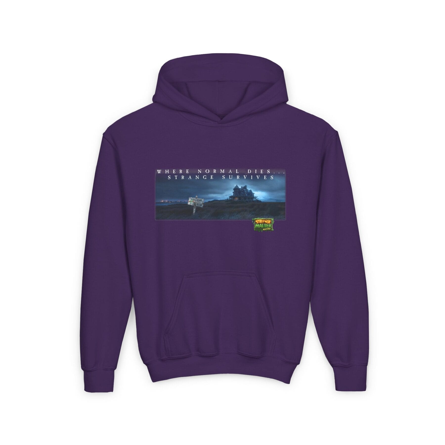 Kids Midweight Hoodie - Strange Matter: Fairchild Manor - Perfect for YA horror and Action fans