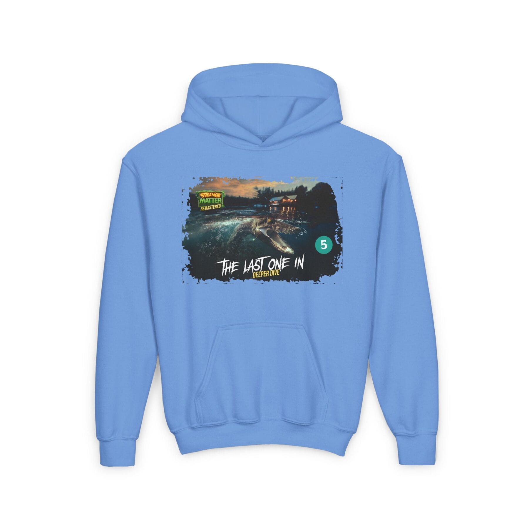 Kids Midweight Hoodie - Strange Matter: The Last One In - Perfect for YA horror fans - Image 5