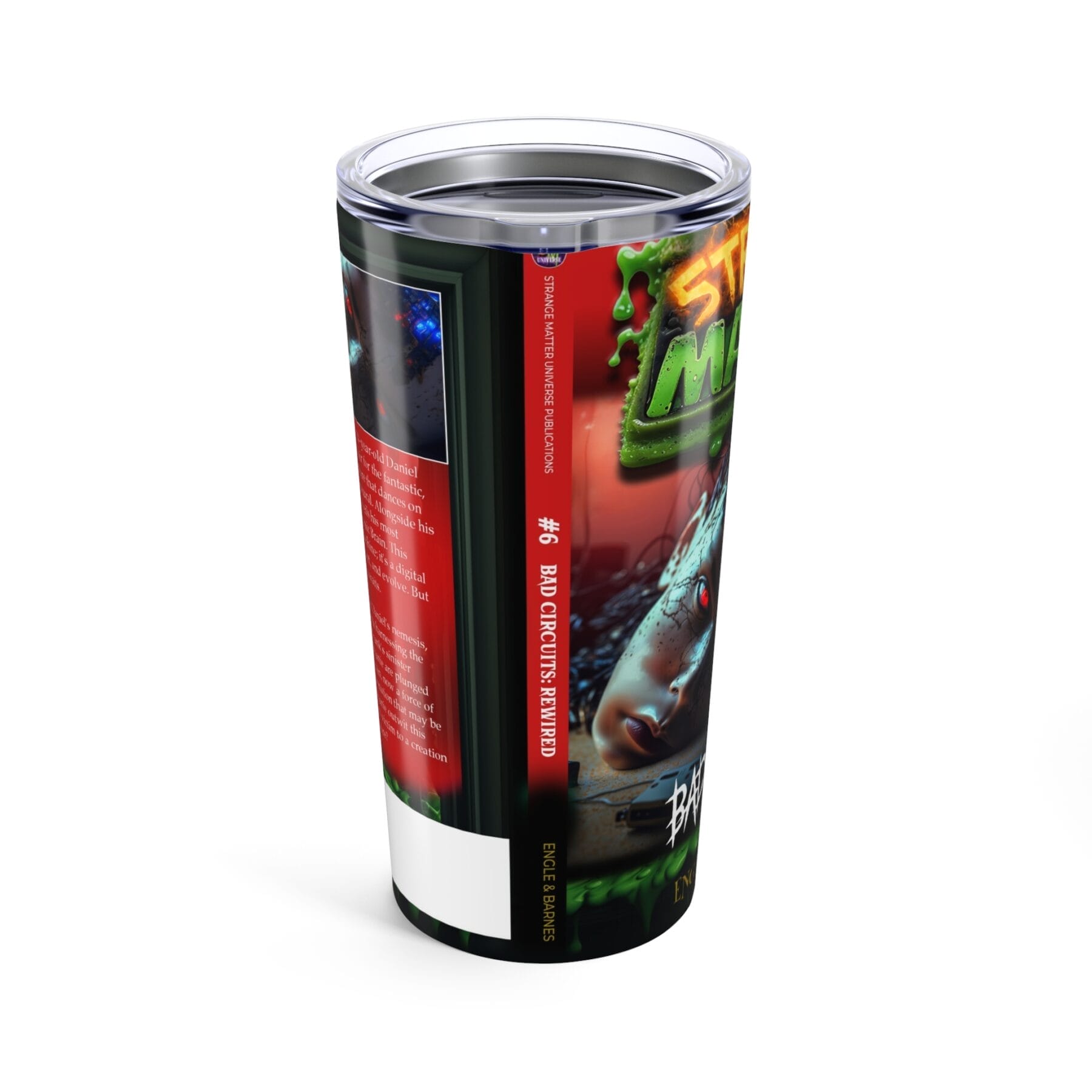 20oz Tumbler - Strange Matter: Bad Circuits - Perfect for the thirsty YA horror fan - Image 2
