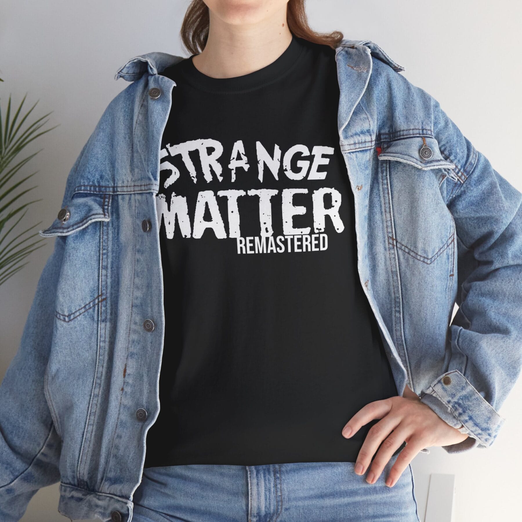 Adult Heavy Cotton Tee - Strange Matter: Remastered - Perfect for YA horror and Action fans - Image 4