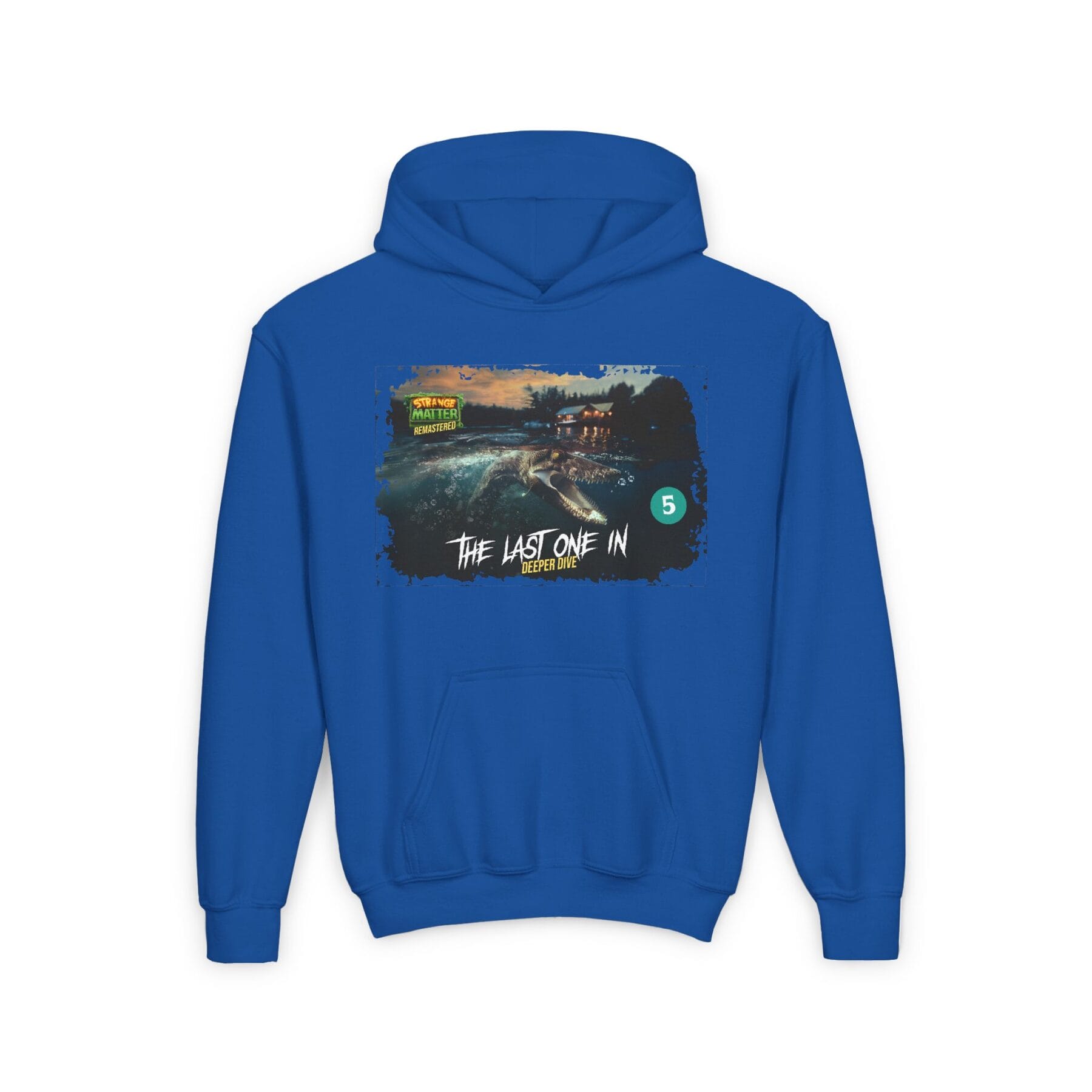 Kids Midweight Hoodie - Strange Matter: The Last One In - Perfect for YA horror fans