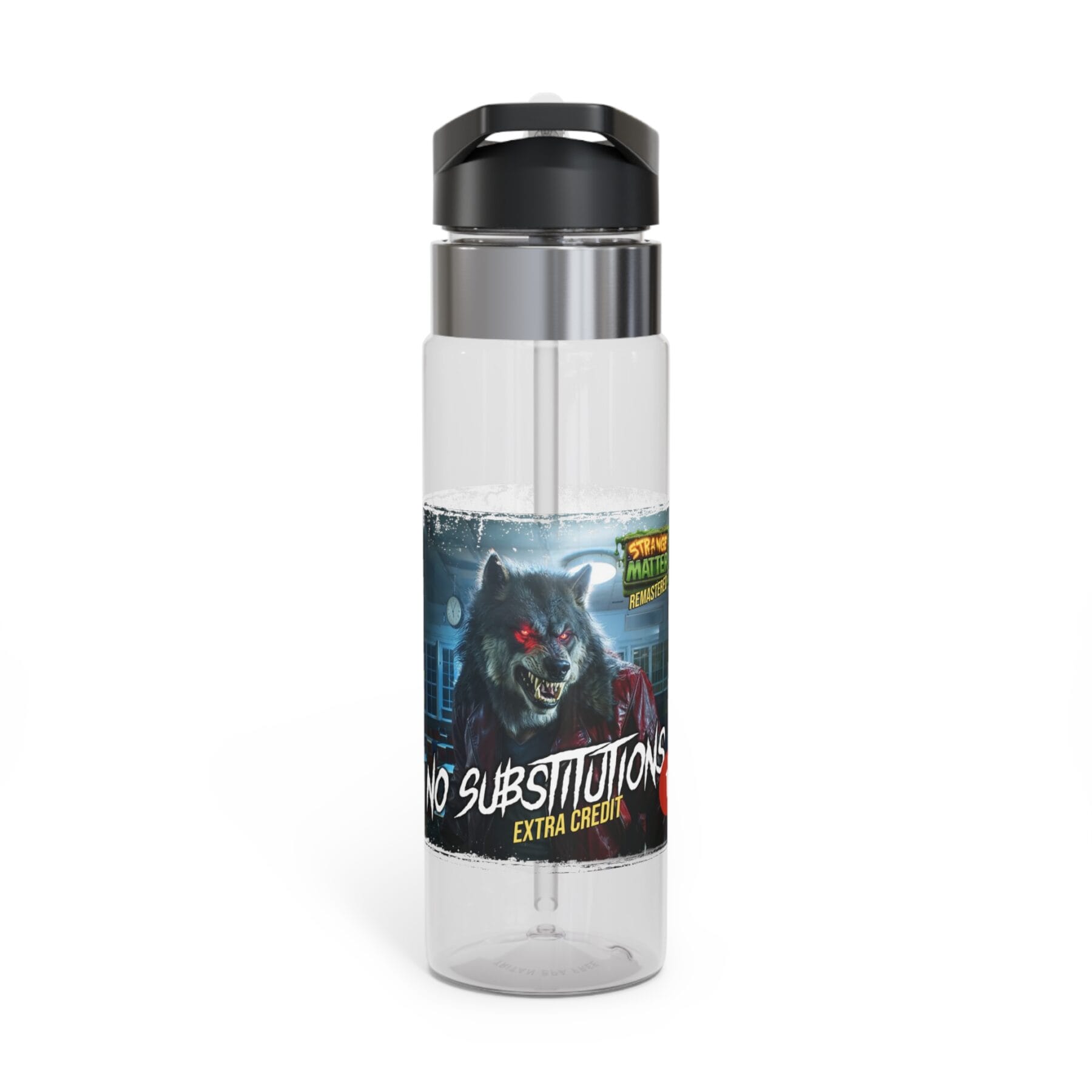 20oz Sport Bottle – Strange Matter: No Substitutions - Perfect for YA horror fans