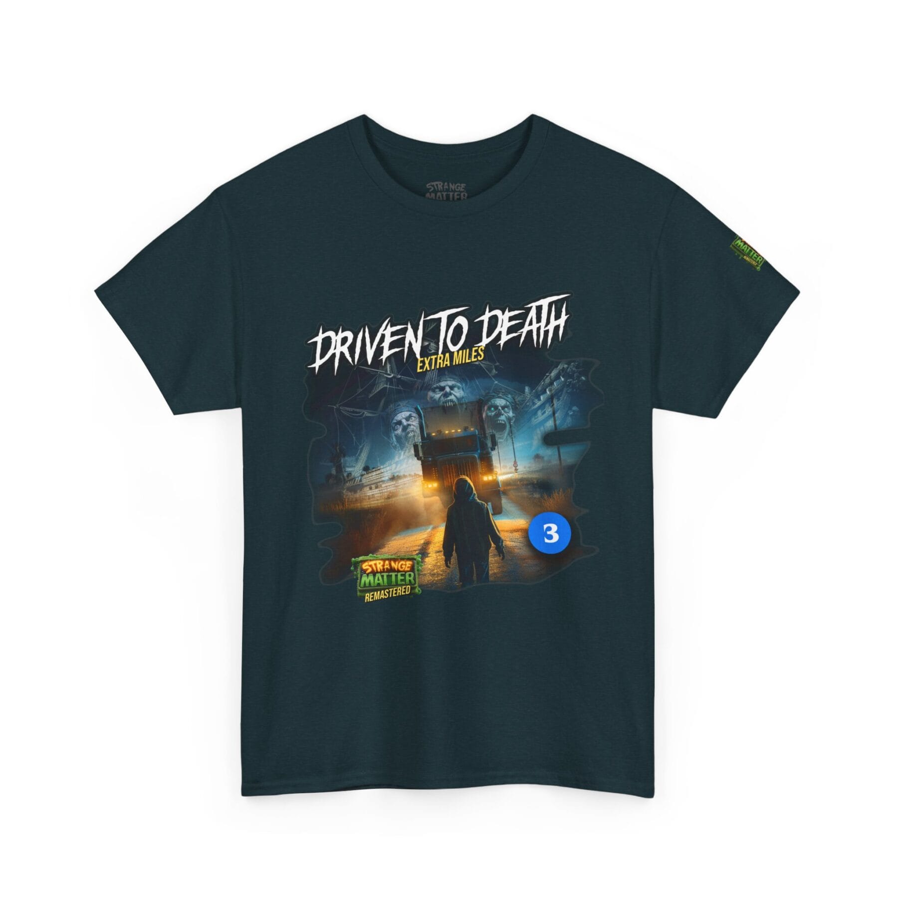 Adult Heavy Cotton Tee - Strange Matter: Driven to Death - T-Shirt for YA horror and Action fans - Image 5