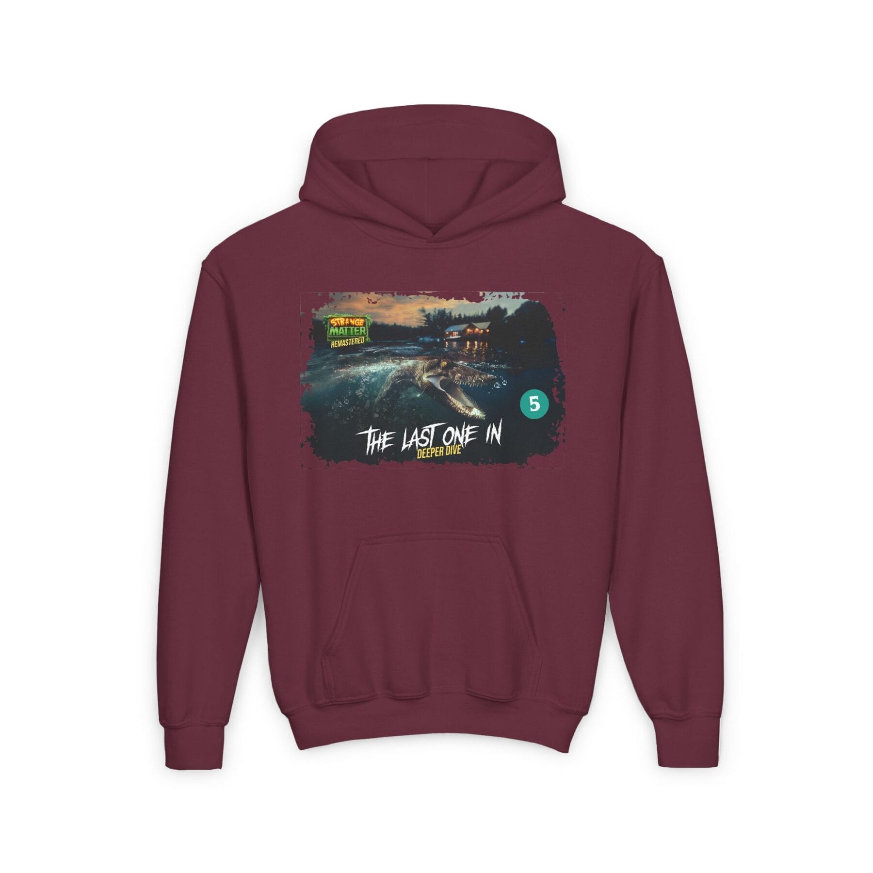 Kids Midweight Hoodie - Strange Matter: The Last One In - Perfect for YA horror fans - Image 8