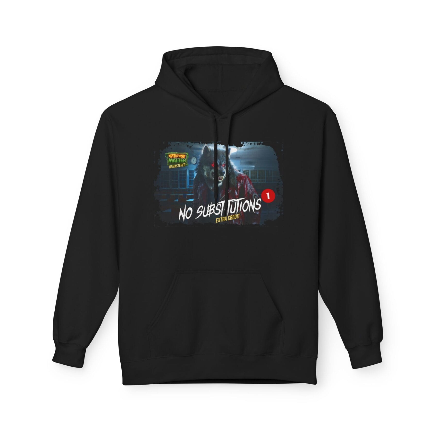 Adult Midweight Hoodie - Strange Matter: No Substitutions - Perfect for YA horror fans