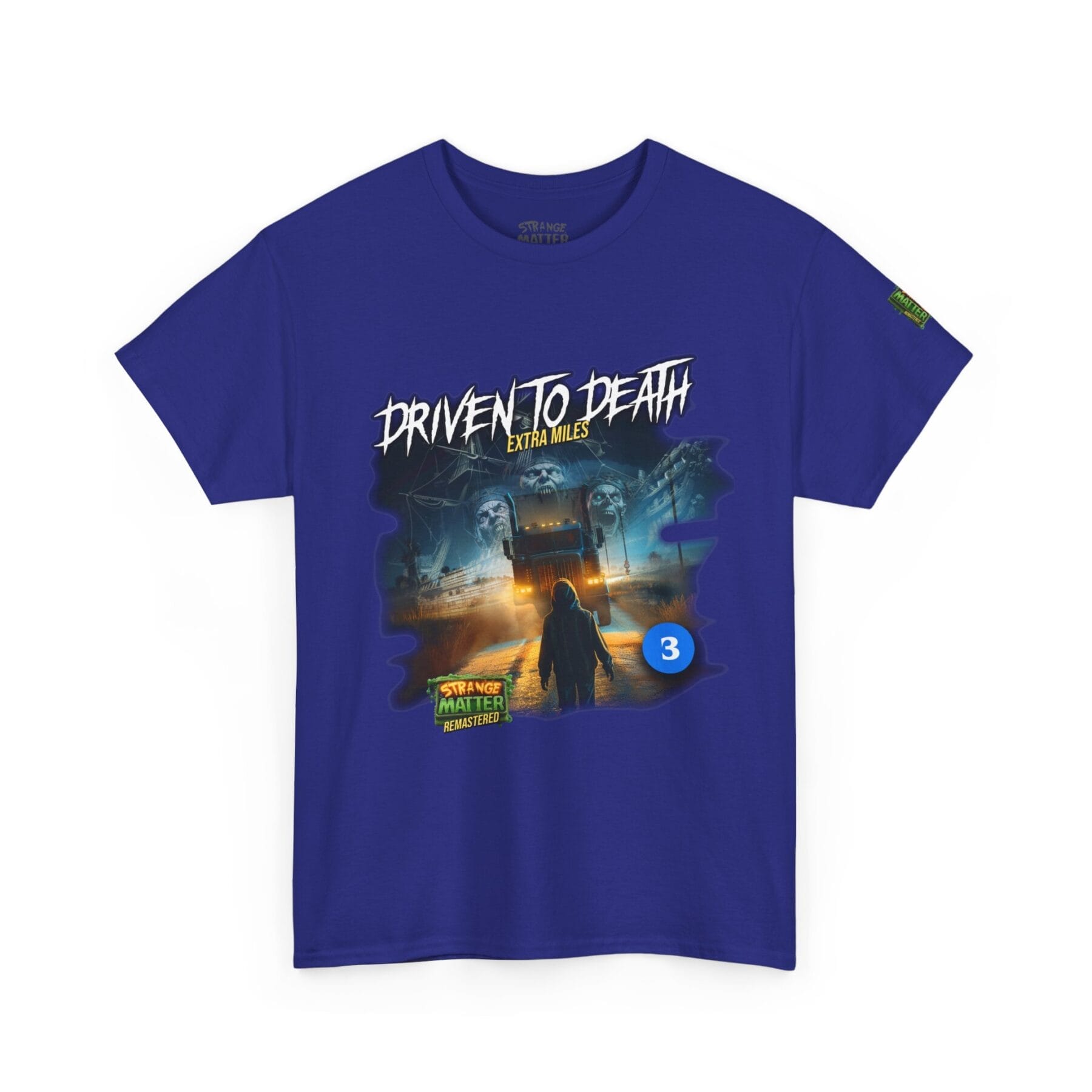 Adult Heavy Cotton Tee - Strange Matter: Driven to Death - T-Shirt for YA horror and Action fans - Image 8