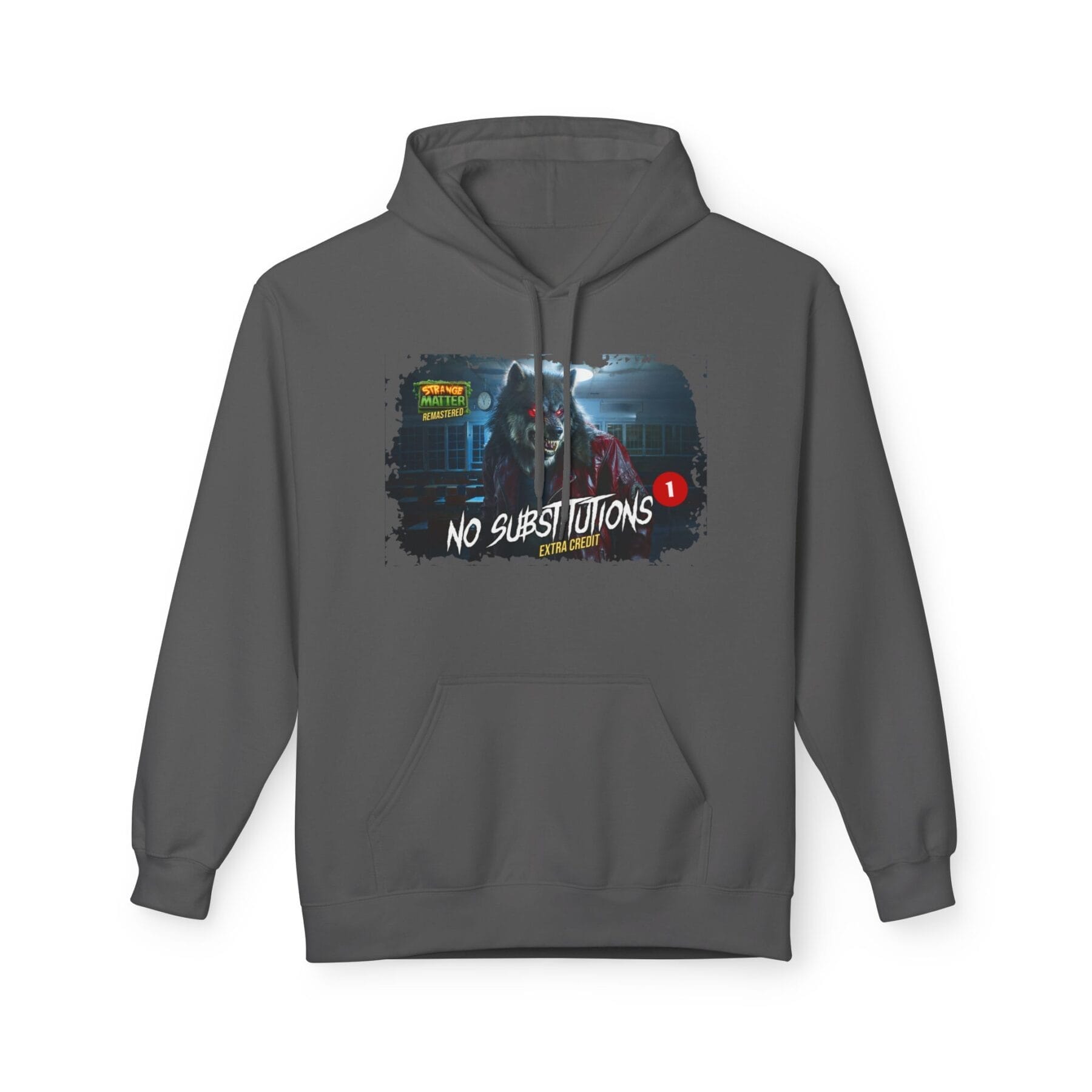 Adult Midweight Hoodie - Strange Matter: No Substitutions - Perfect for YA horror fans - Image 5
