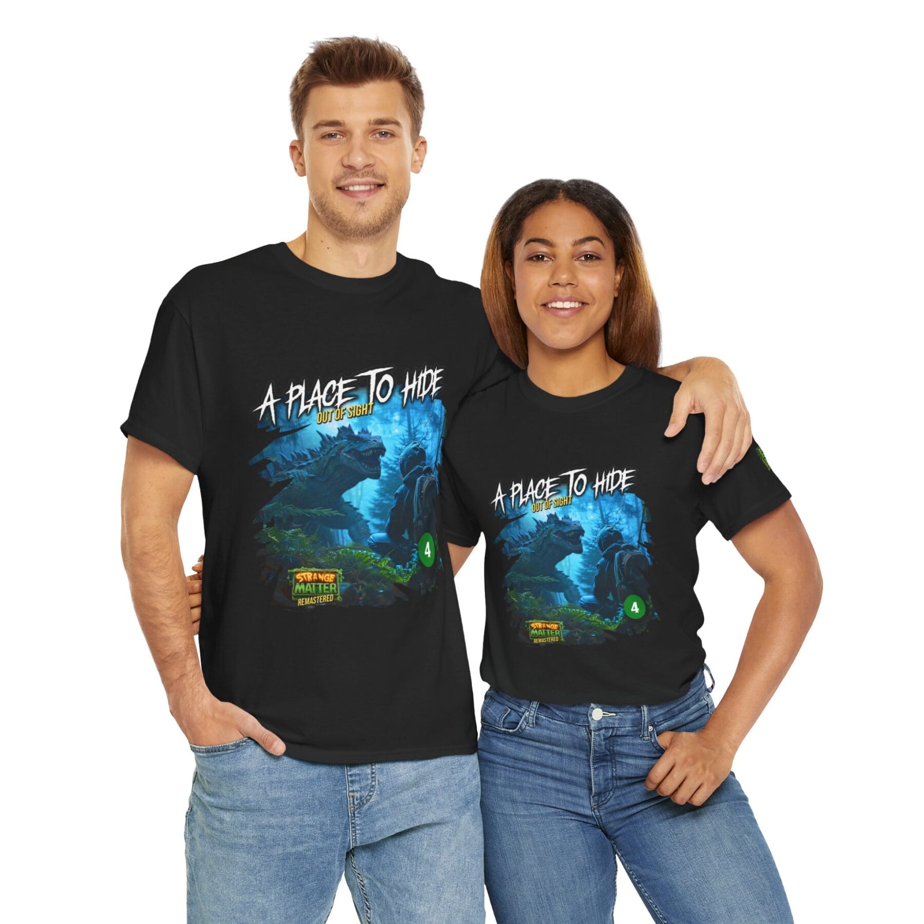 Adult Heavy Cotton Tee - Strange Matter: A Place to Hide - T-Shirt for YA horror and Action fans - Image 2