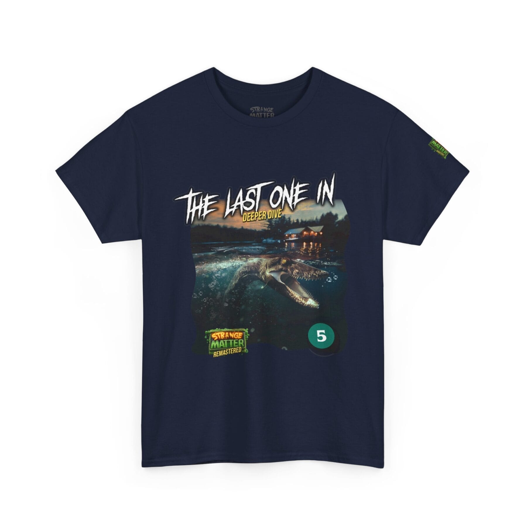 Adult Heavy Cotton Tee - Strange Matter: The Last One In - T-Shirt for YA horror and Action fans - Image 6