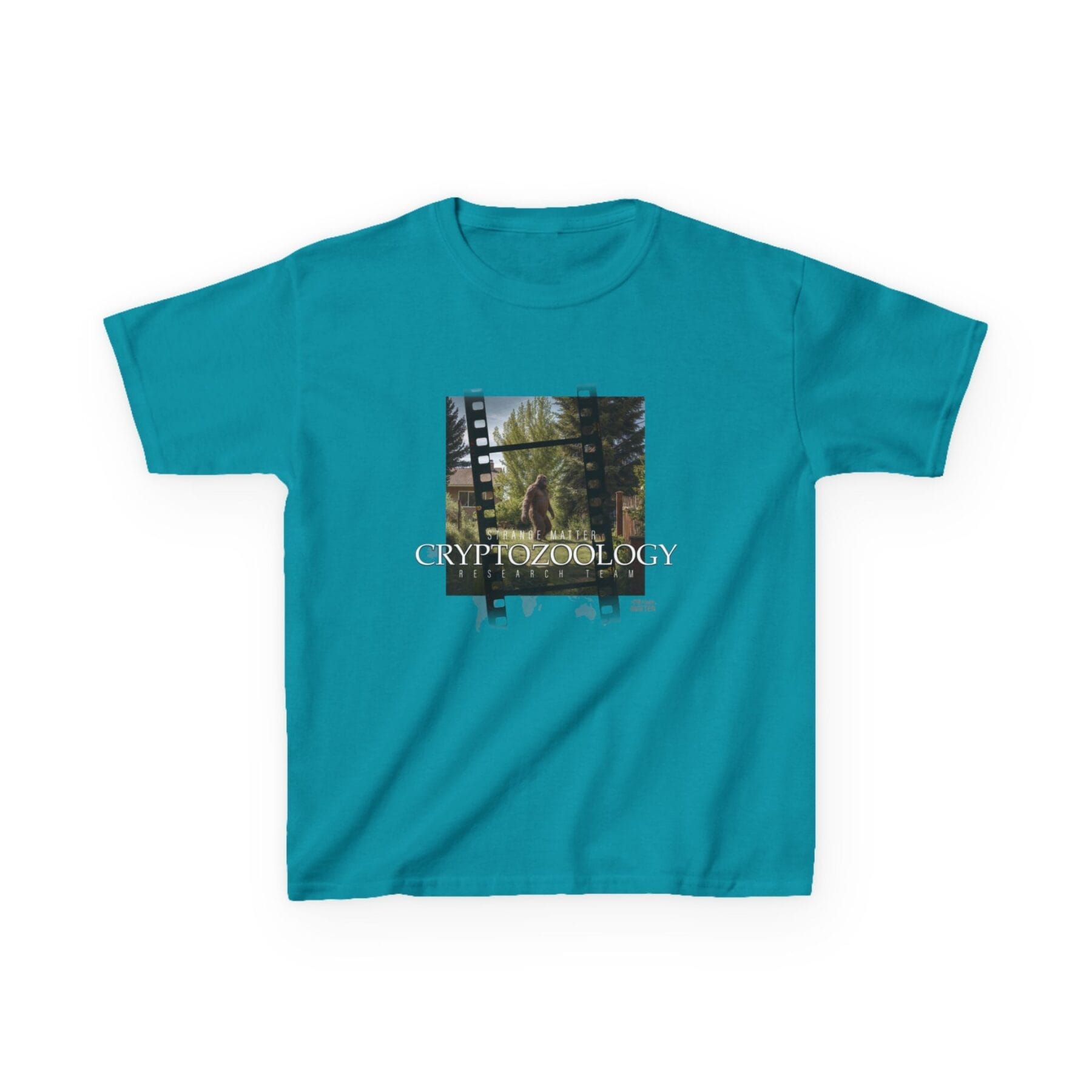 Kids Heavy Cotton Tee - Strange Matter - Cryptozoology Research Team- Bigfoot - Image 8