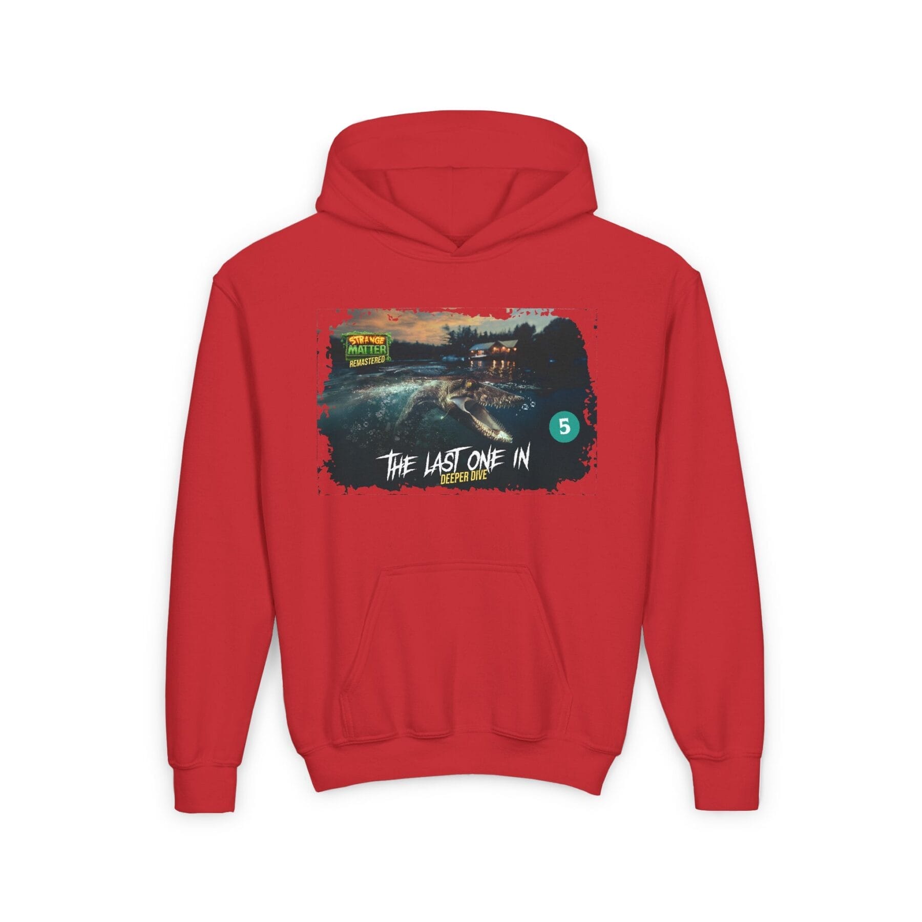 Kids Midweight Hoodie - Strange Matter: The Last One In - Perfect for YA horror fans - Image 14