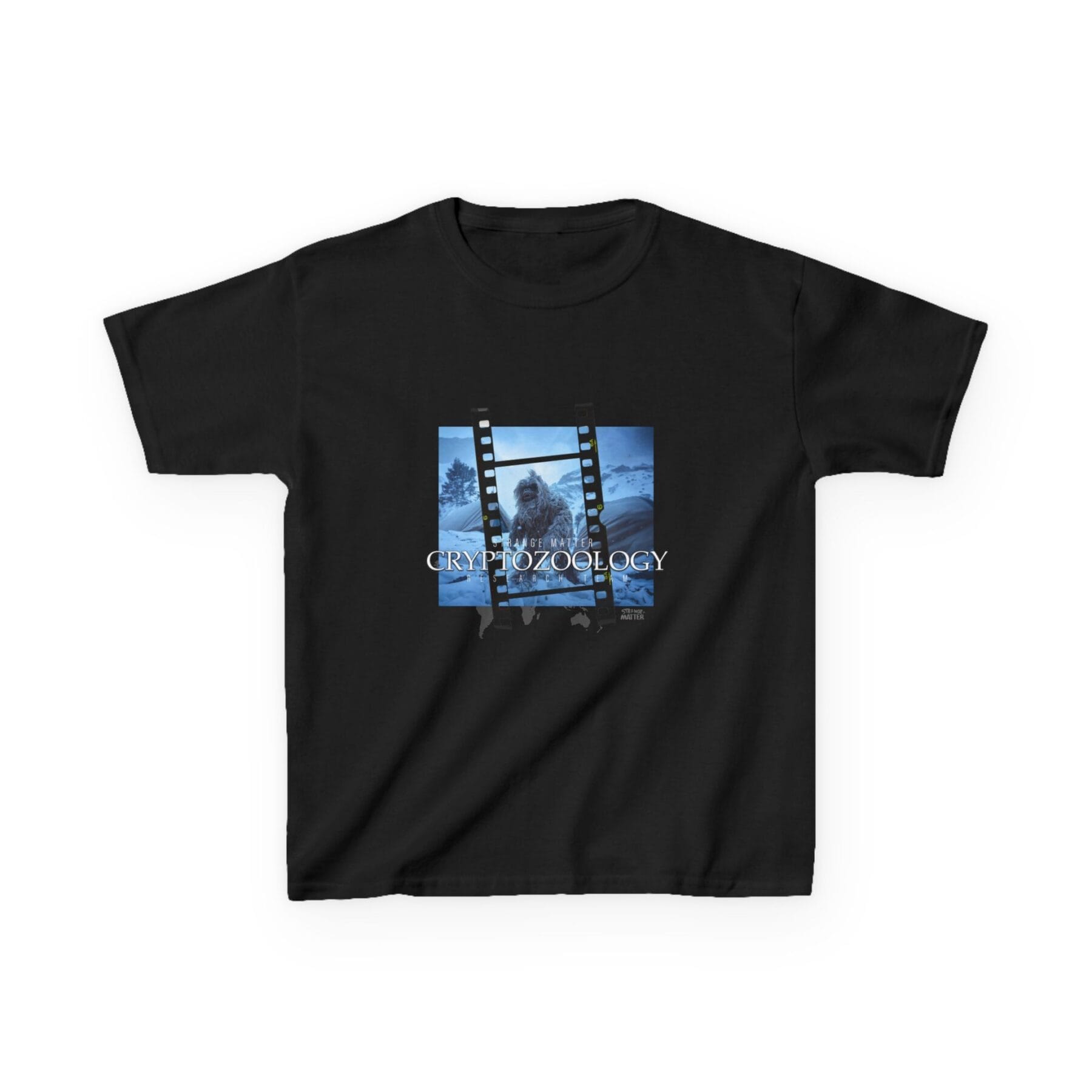 Kids Heavy Cotton Tee - Strange Matter - Cryptozoology Research Team - Yeti - Image 2